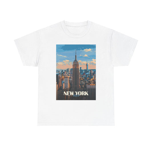 New York Graphic T Shirt BRAND NEW Apparel Unisex Heavy Cotton Tee
