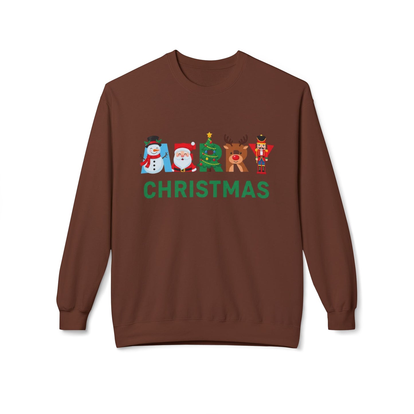 Merry Christmas Ornaments Sweater NEW Unisex Fleece Crewneck Sweatshirt