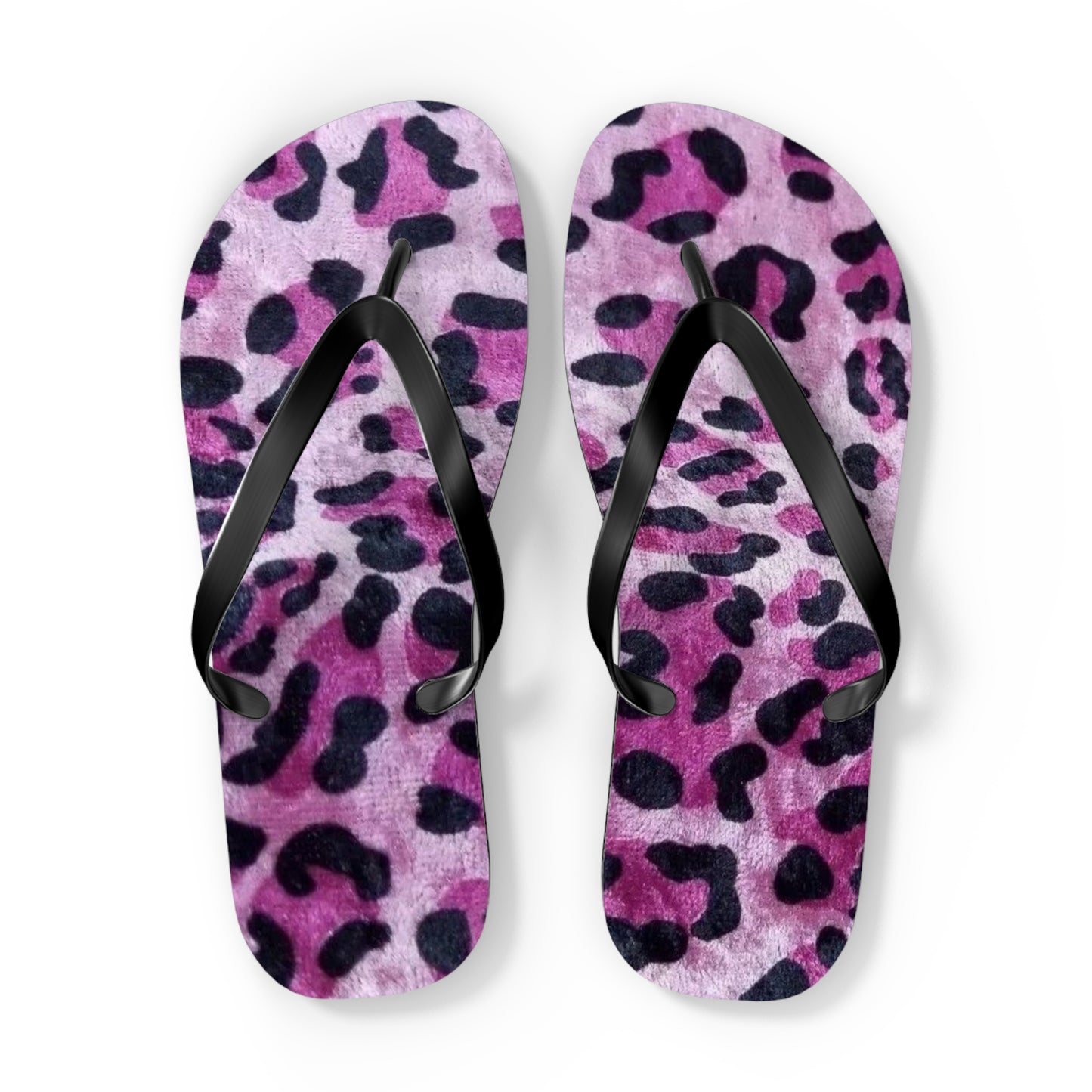 Pink Leopard Beach Sandals, Slides for Summer, Flip Flops, Water Resistant