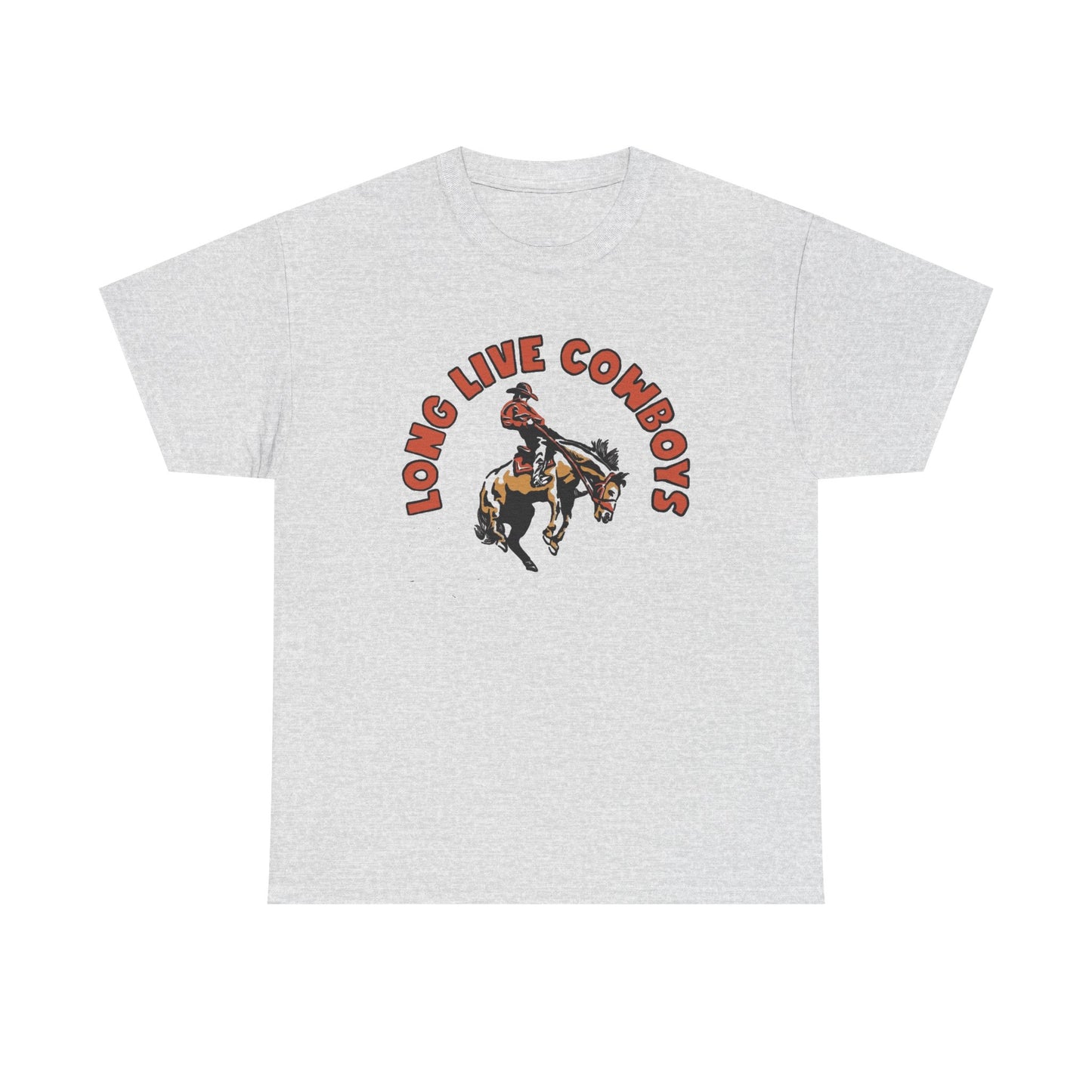 Long Live Cowboys Graphic T Shirt Men's Heavy Cotton Tee