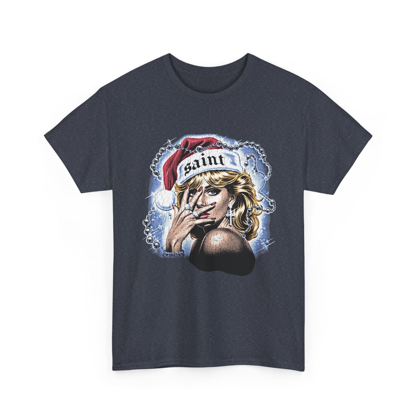 Saint Christmas Vintage Graphic T Shirt NEW Adult Tee