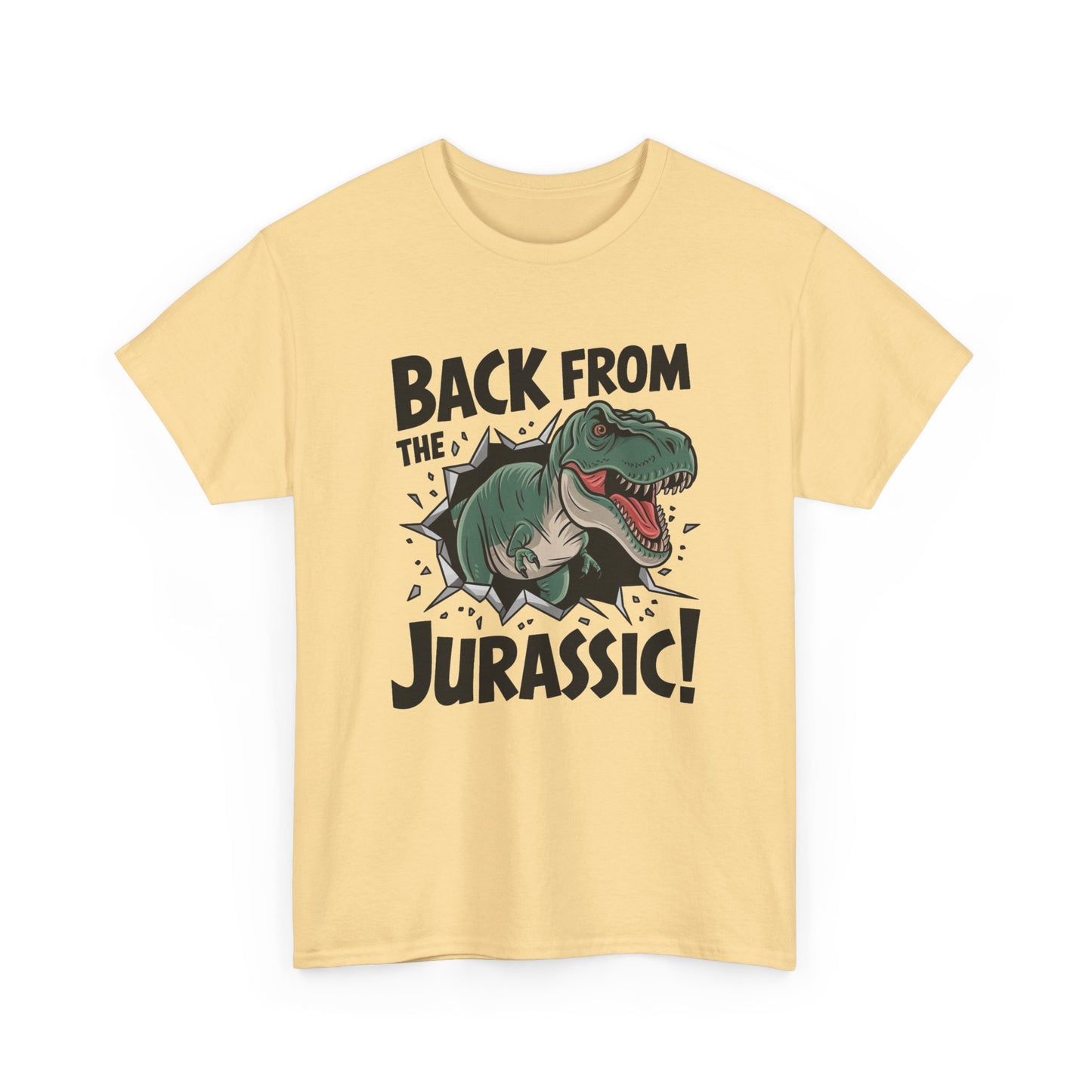 Back From The Jurassic Graphic T Shirt Unisex Heavy Cotton Tee