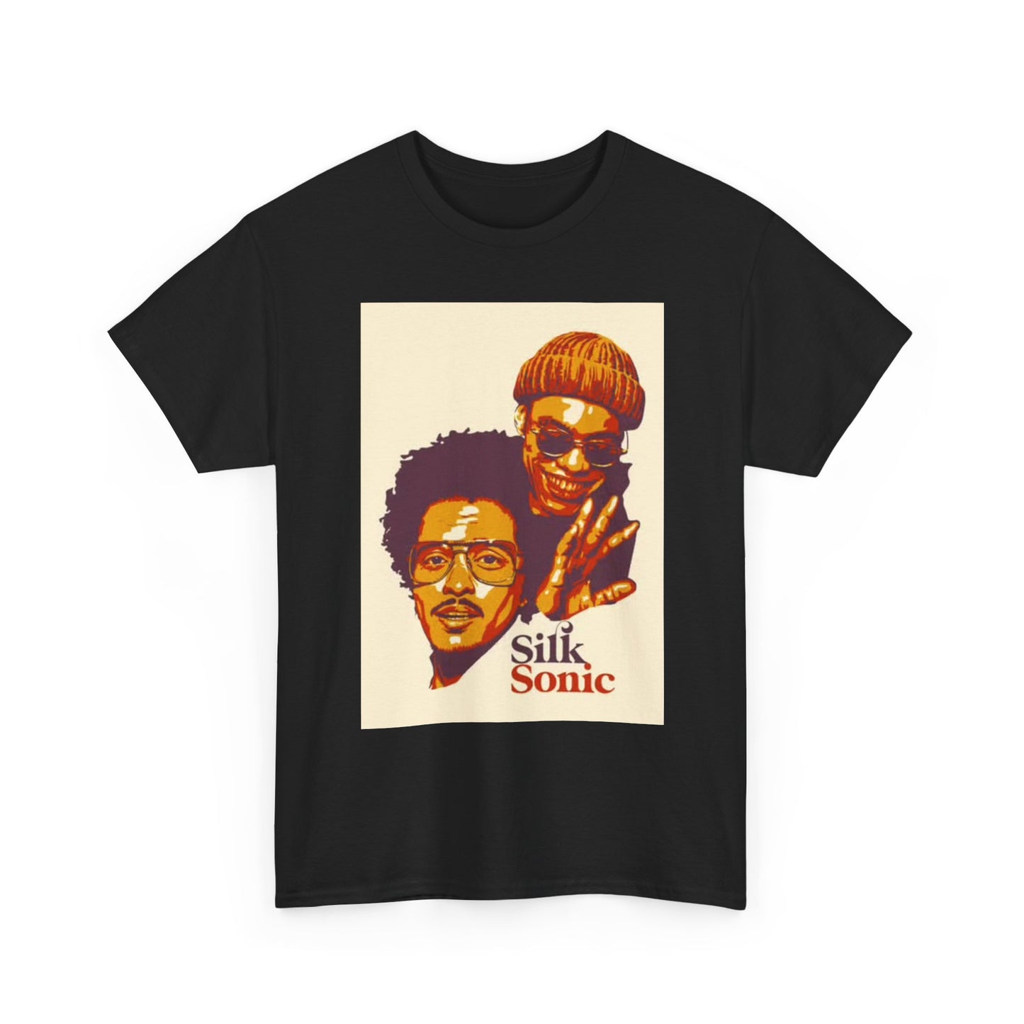 Silk Sonic Graphic T Shirt Vintage Merch Retro Unisex Heavy Cotton Tee