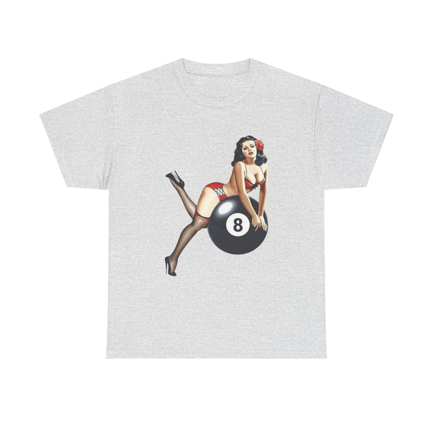 8ball Pin Up Model Graphic T Shirt NEW ADULT