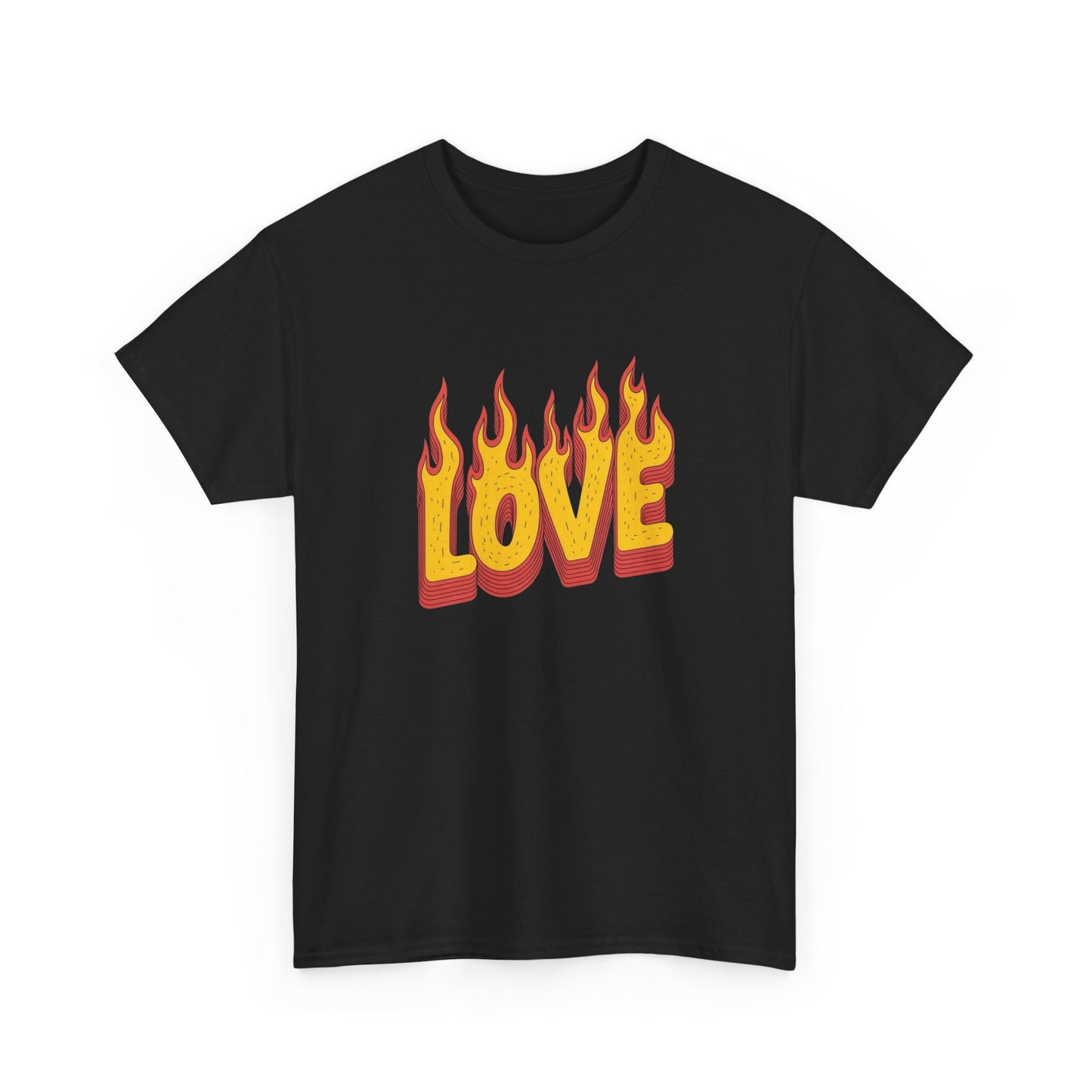Fire Love Graphic T Shirt NEW ADULT Tee