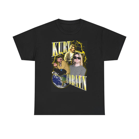 Kurt Cobain Nirvana Graphic Shirt Apparel BRAND NEW Unisex Heavy Cotton Tee