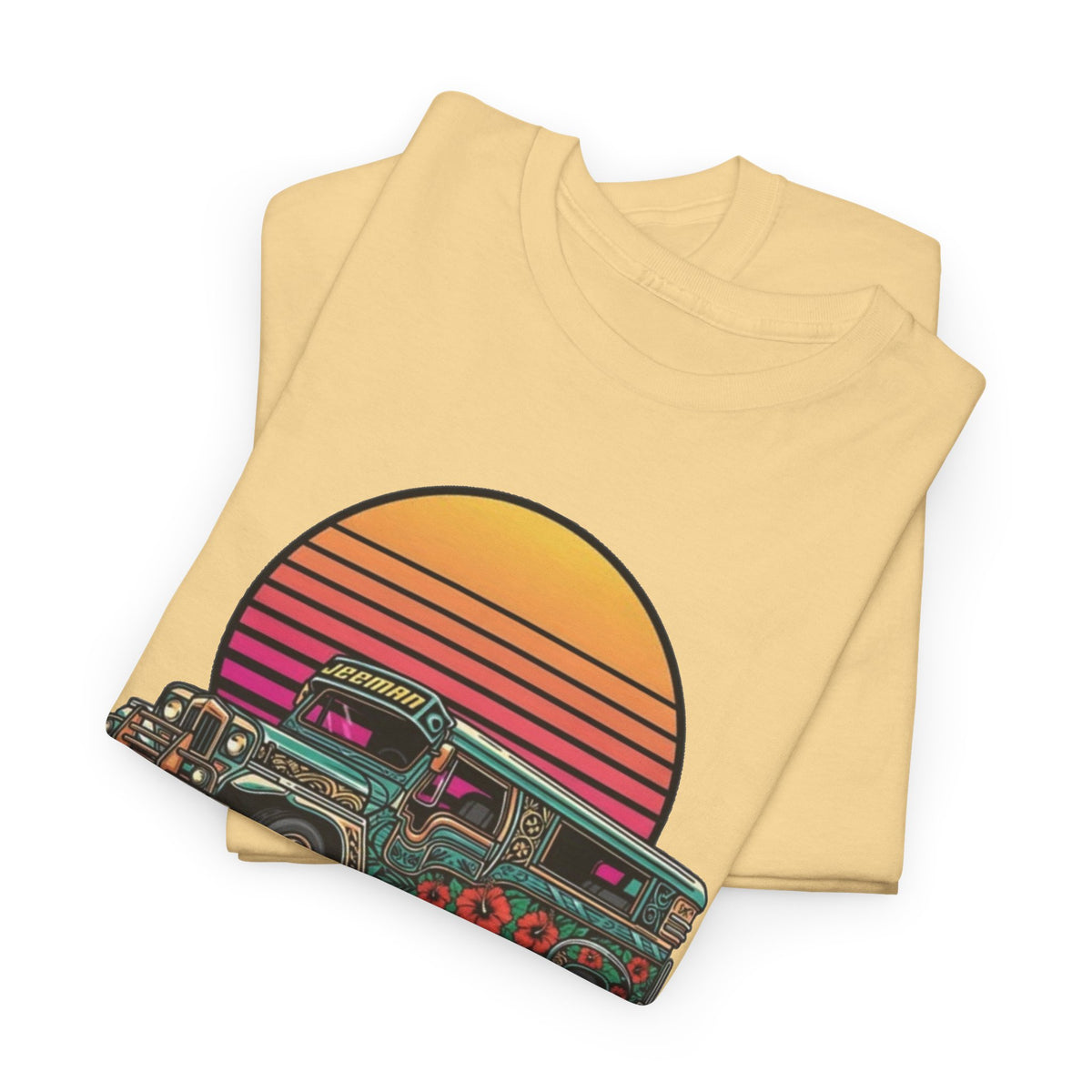 Filipino Graphic T Shirt Men's Bus Classic Retro Heavy Cotton Tee