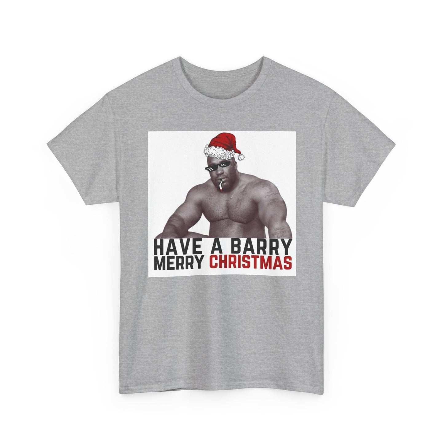 Barry Merry Christmas Funny Viral T Shirt Happy Holidays Funny Unisex Heavy Joke
