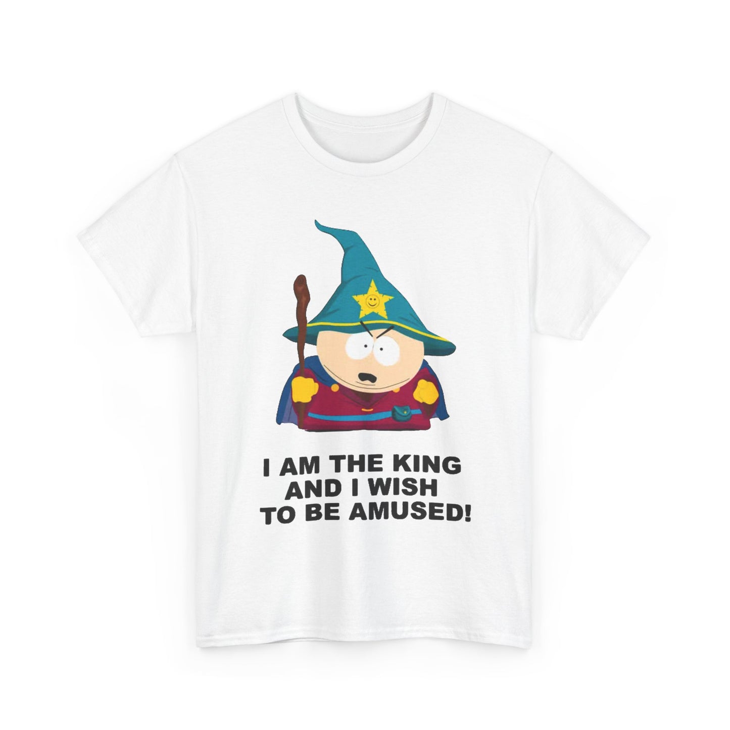 South Park T-shirt cartman cartoon graphic wizard hat Unisex Heavy Cotton Tee