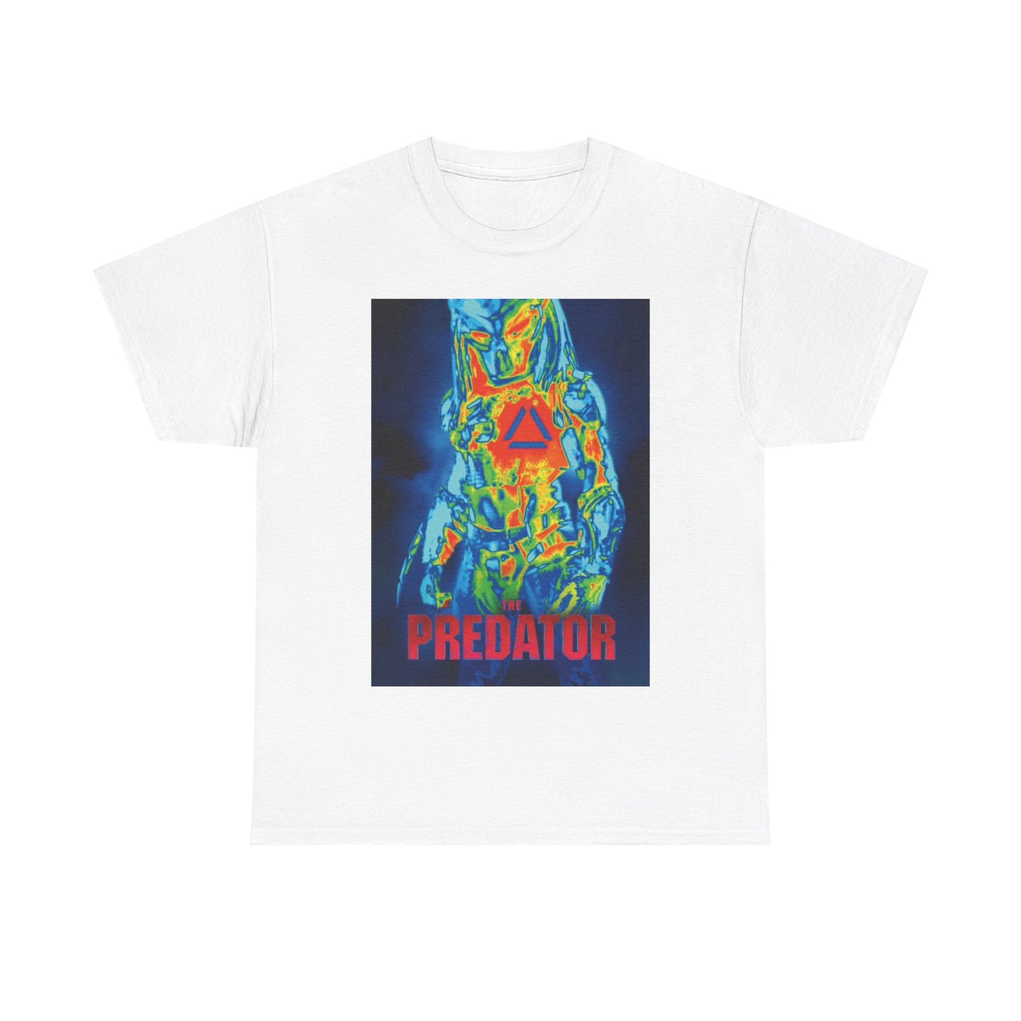 Predator Tshirt Vintage Movie Poster 80s Retro Aliens Unisex Heavy Cotton Tee