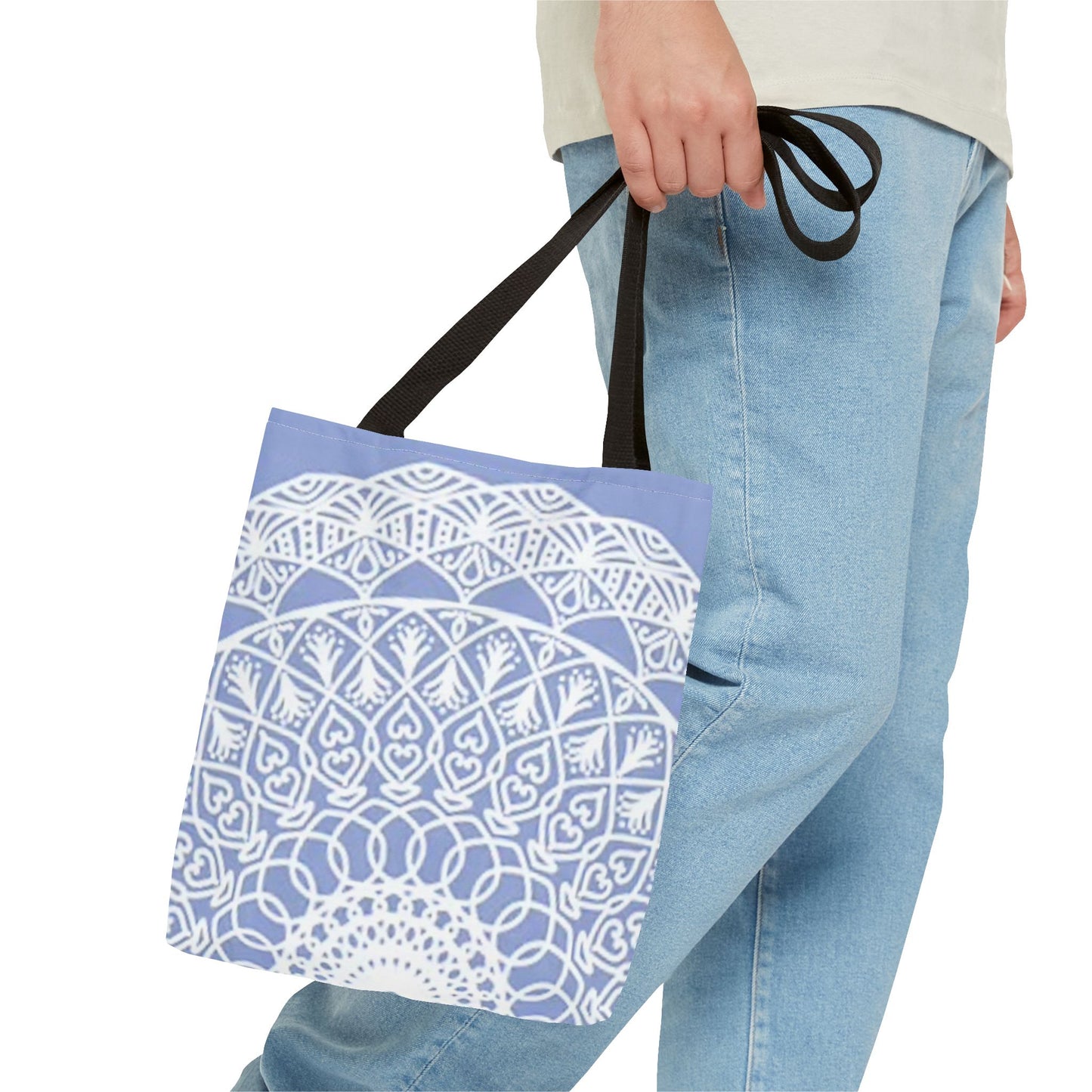 Light Blue And White Multi Color BRAND NEW MODERN Tote Bag (AOP)