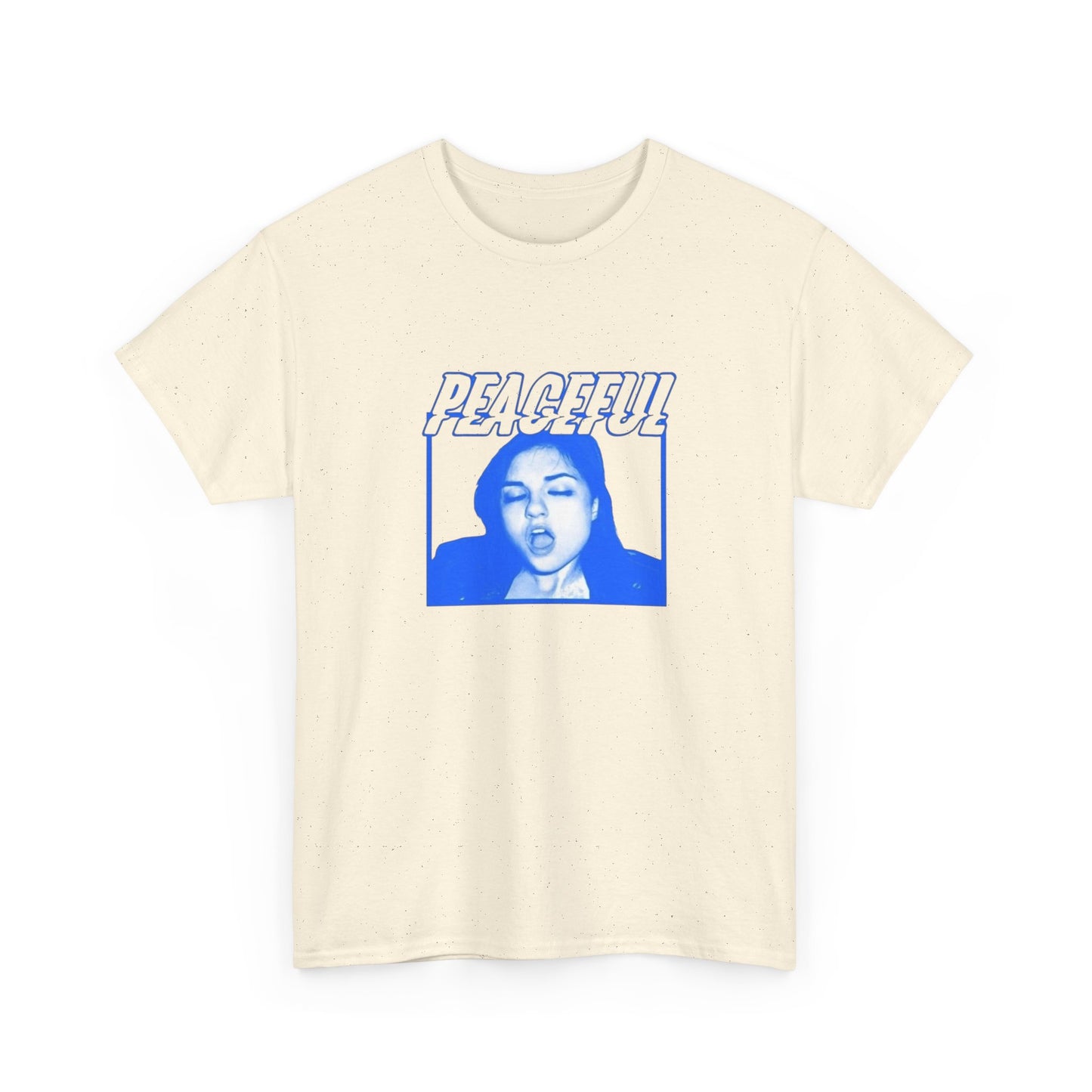 Peaceful Funny Graphic T Shirt Unisex Heavy Cotton Tee Gift New