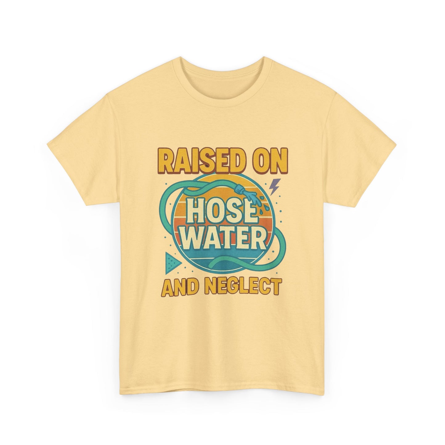 90's Kids Raised On Hose Water Funny Graphic T Shirt NEW Unisex Heavy Cotton Tee