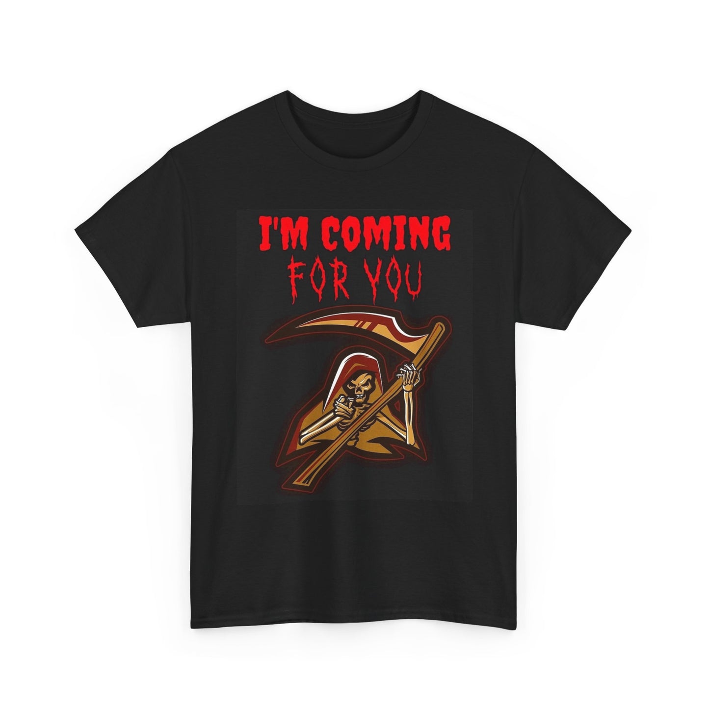 Im Coming For You Graphic T Shirt Grim Reaper Vintage Unisex Heavy Cotton Tee
