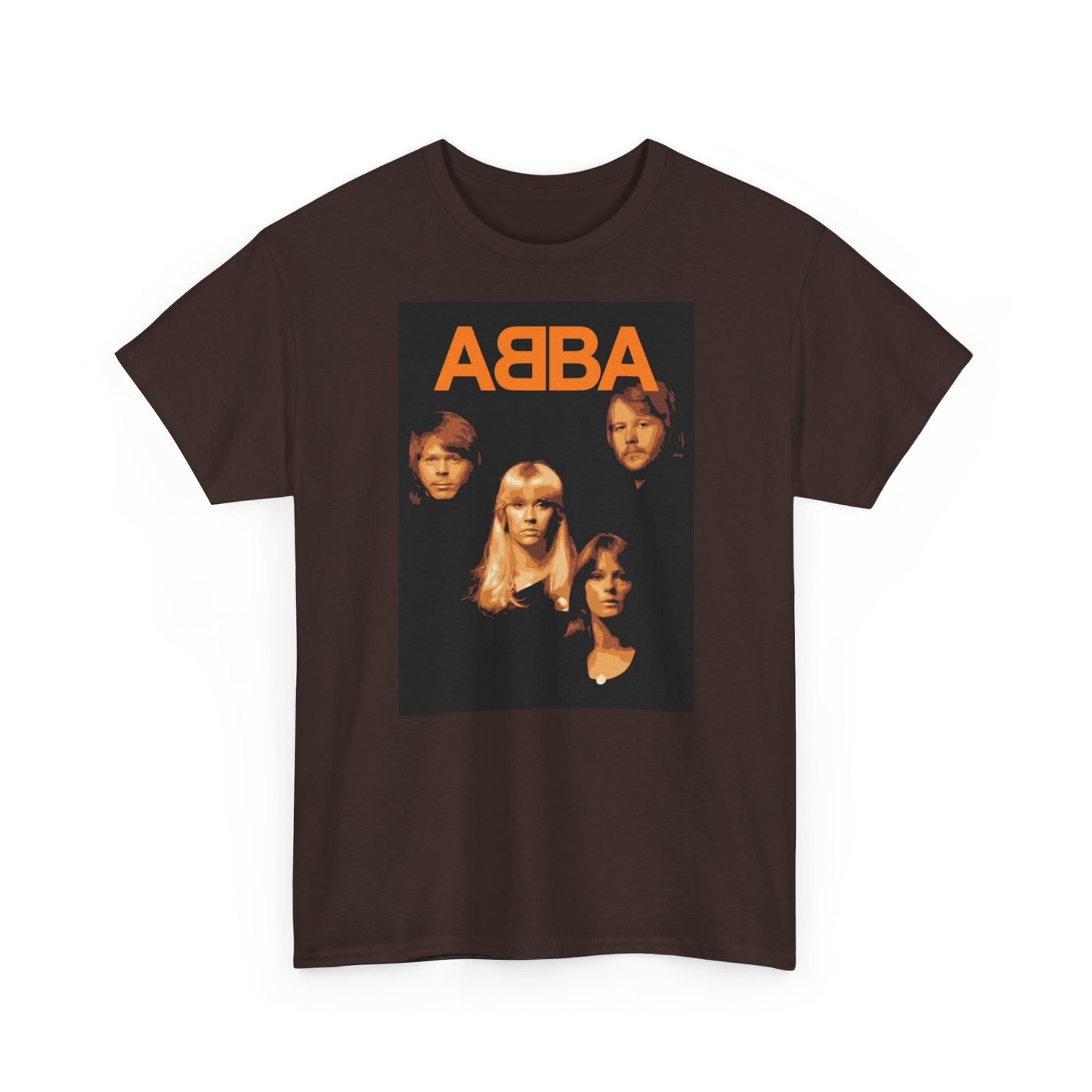 Abba T-shirt vintage retro neon lights classic music Unisex Heavy Cotton Tee