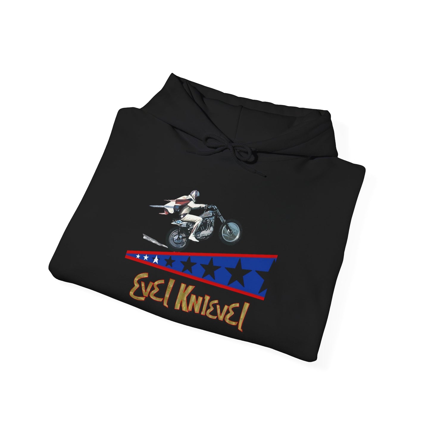 Evel Knievel Motorcycles Graphic Hoodie Unisex Heavy Blend™ Hooded Sweatshirt