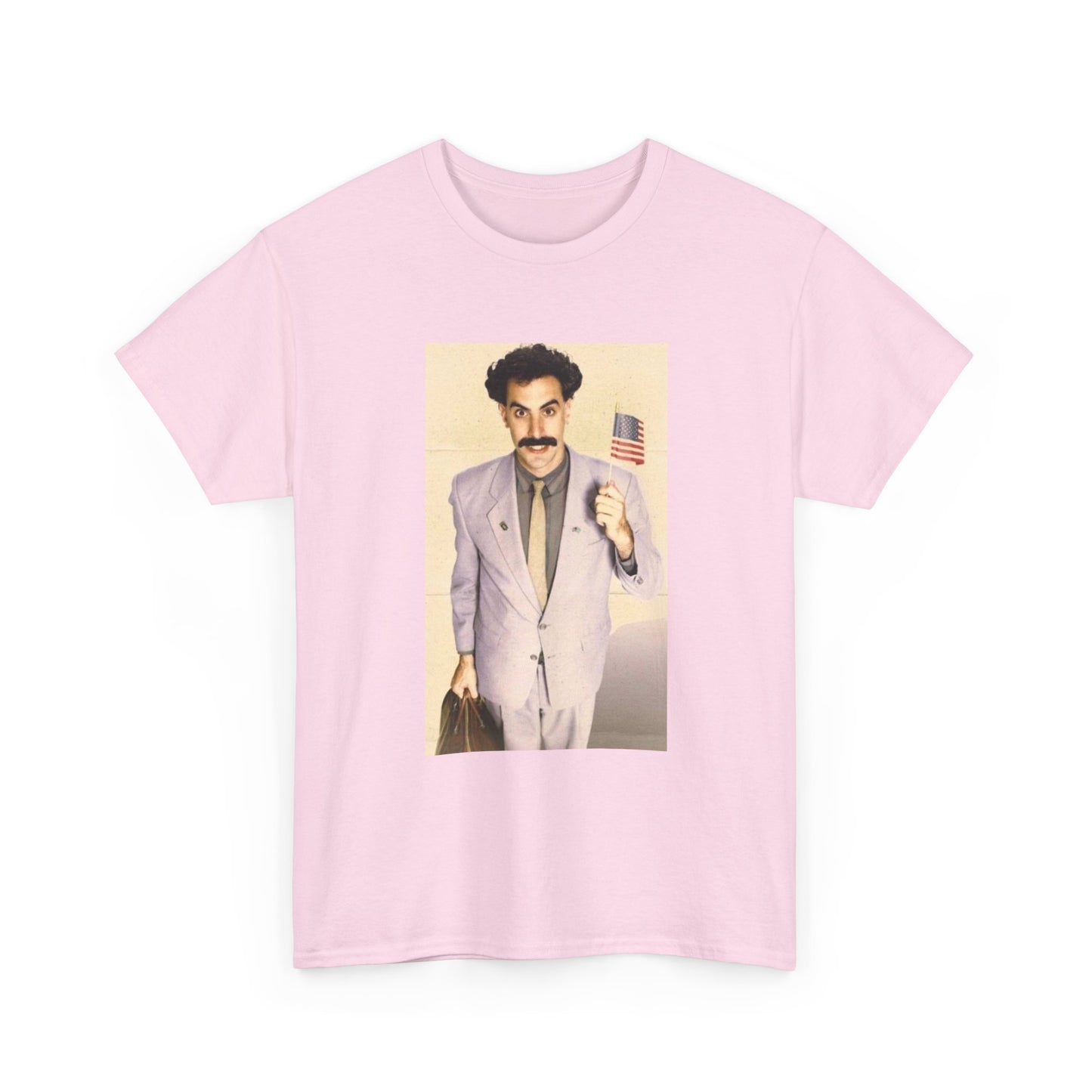 Borat Comes to America Tshirt Funny Comedy Movie Unisex Heavy Cotton Tee