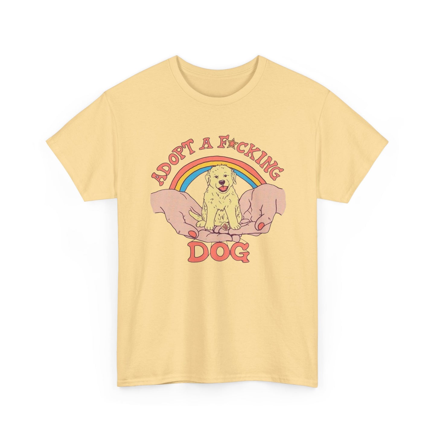 Adopt A Dog Graphic T Shirt NEW Adult Tee