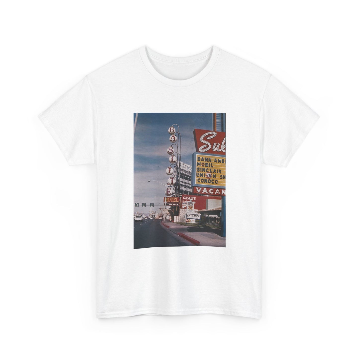 Old Las Vegas Tshirt Vintage Strip Retro Photo Nostalgia Unisex Heavy Casino