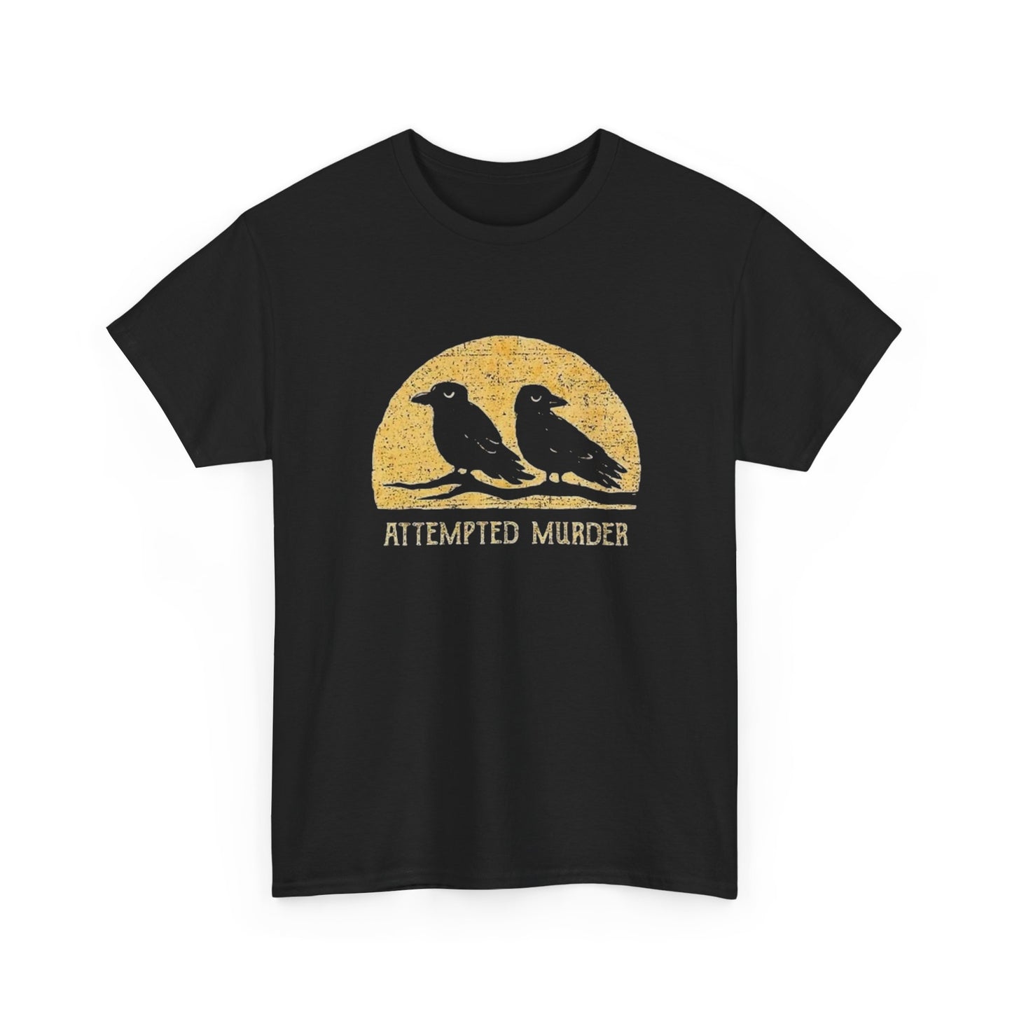 Attempted Murder Graphic T Shirt Unisex Heavy Cotton Tee