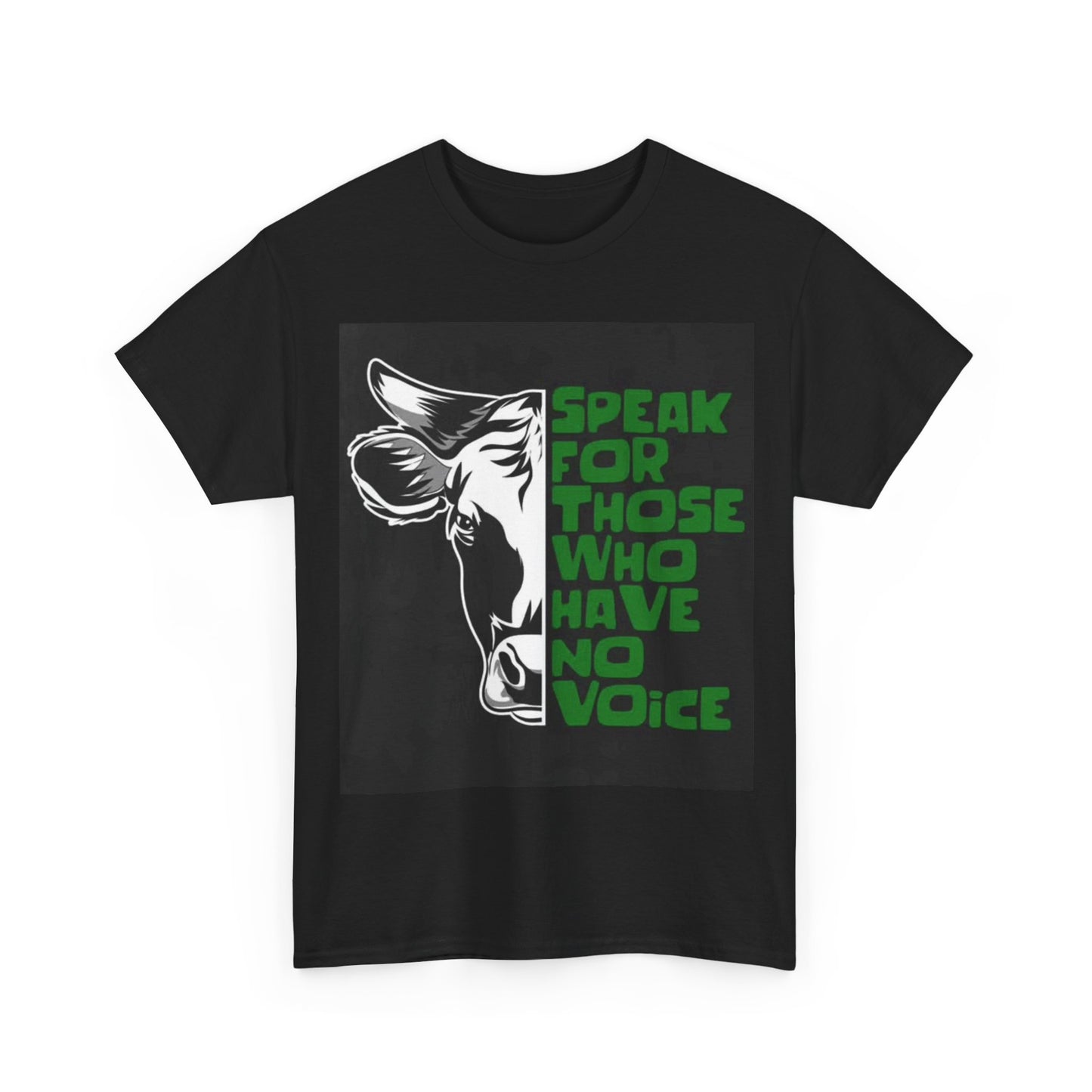 Speak For Those Who Have no Voice Tshirt Vegan Peta Graphic Unisex Heavy Cotton