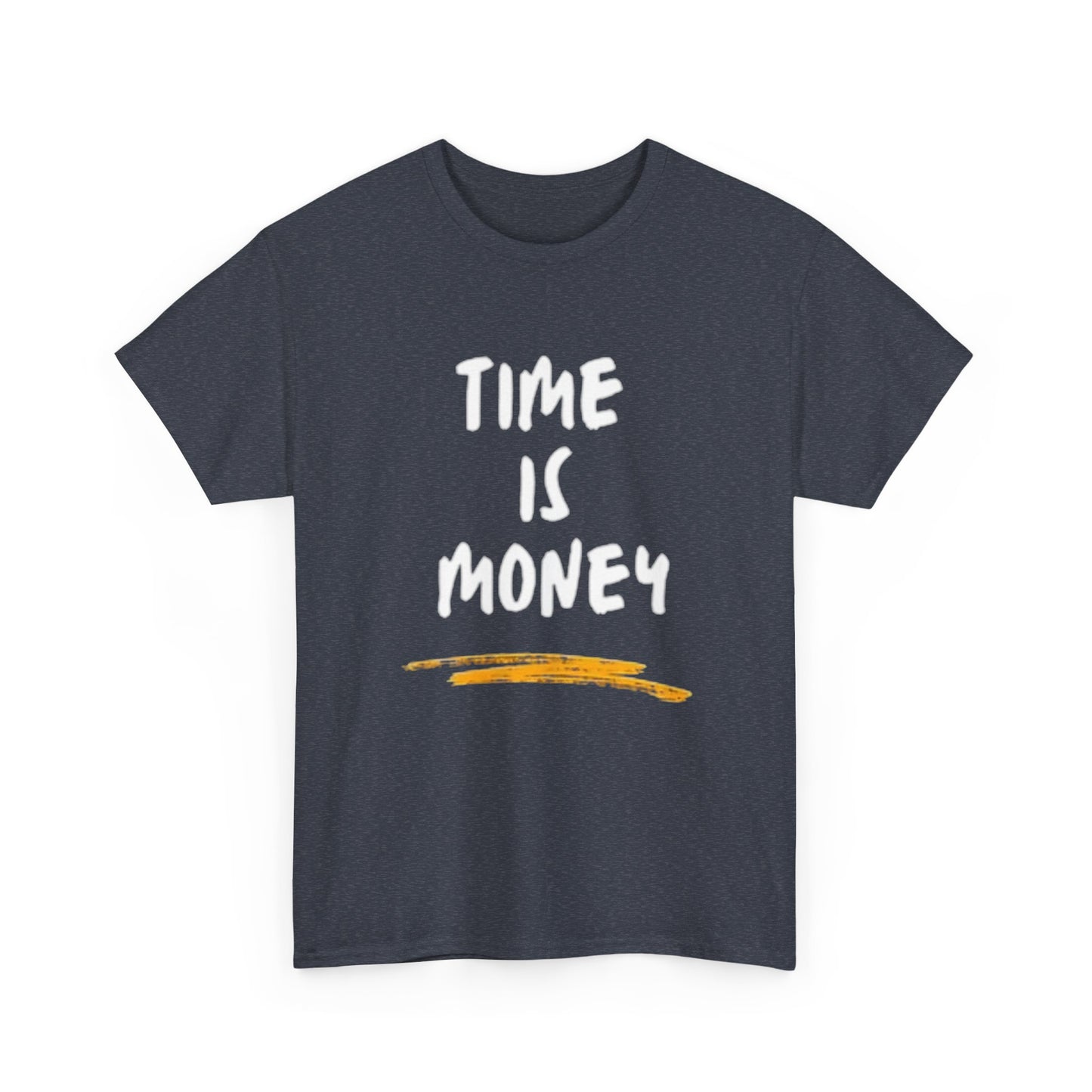 Time Is Money Graphic T Shirt Motivation Crypto Investing  Unisex Heavy Cotton