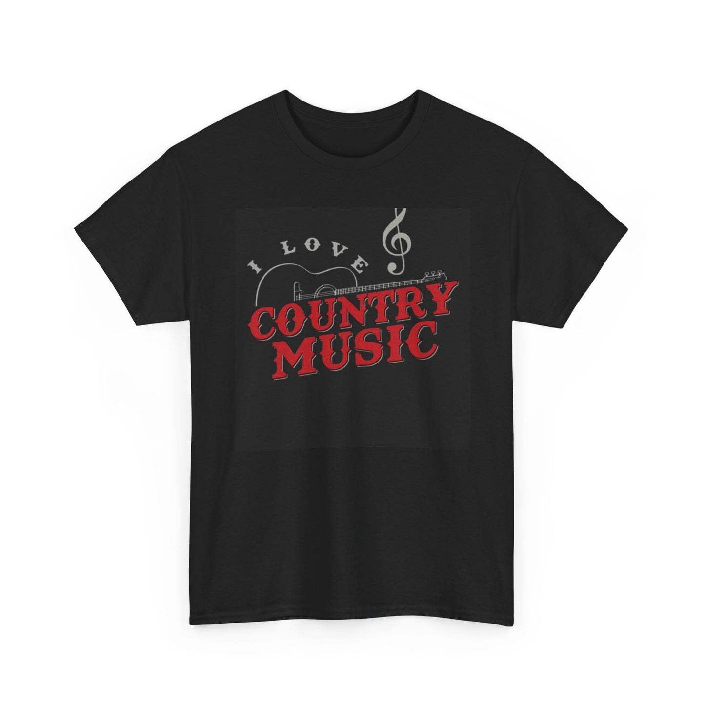 Country Music Tshirt Love Country USA Retro Cowboy Unisex Heavy Cotton Tee