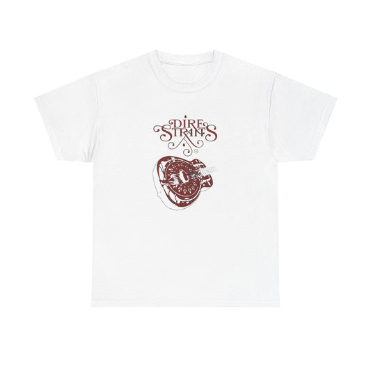 Dire Straits Vintage Guitar Graphic T Shirt NEW ADULT Unisex Heavy Cotton Tee