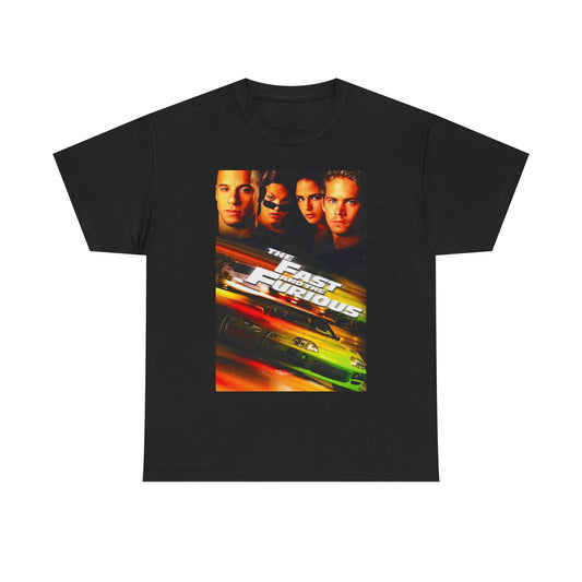 Fast and the furious T-shirt Retro Movie car club Cali Unisex Heavy Cotton Tee