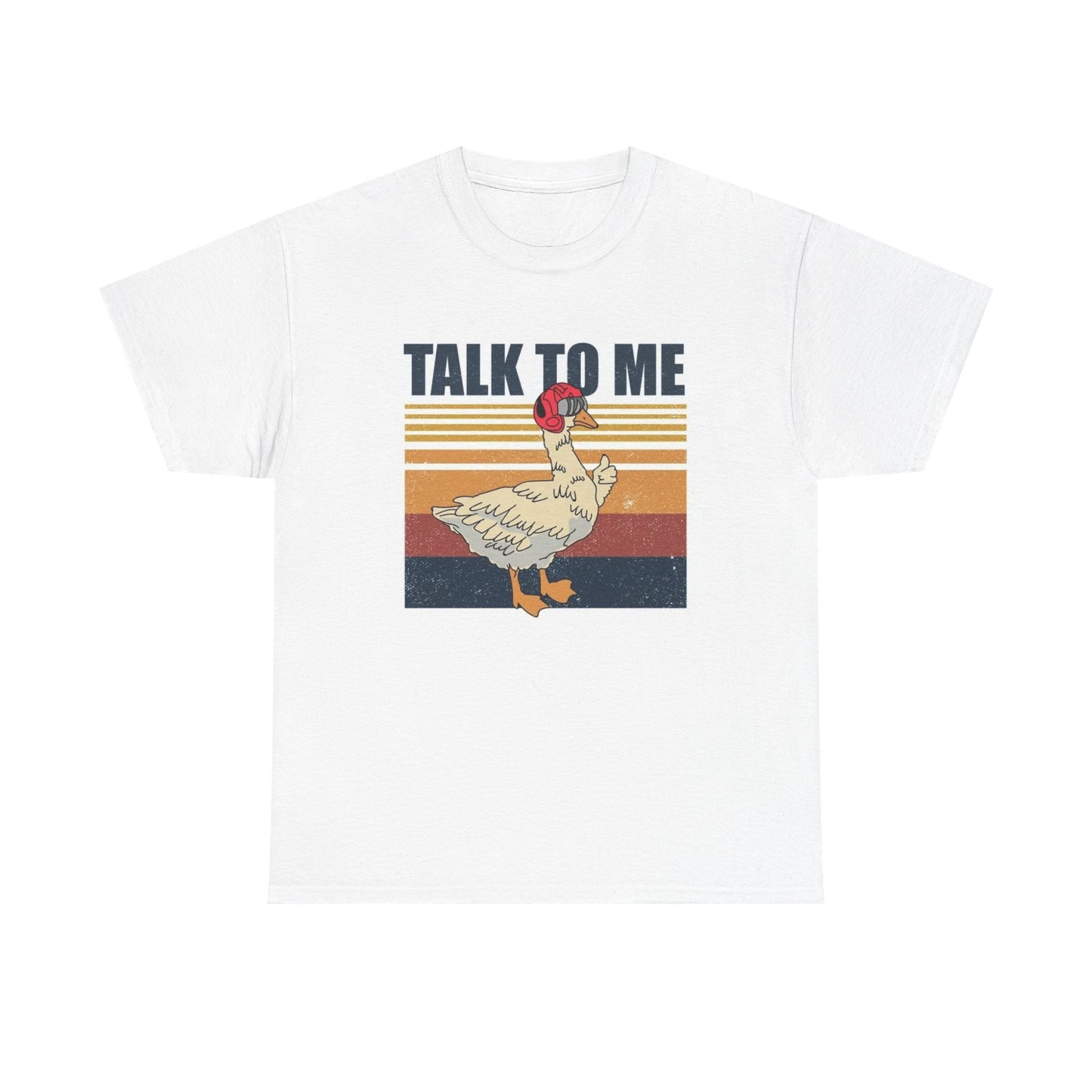 Talk To Me Goose Graphic T Shirt Funny Top Gun Unisex Heavy Cotton Tee