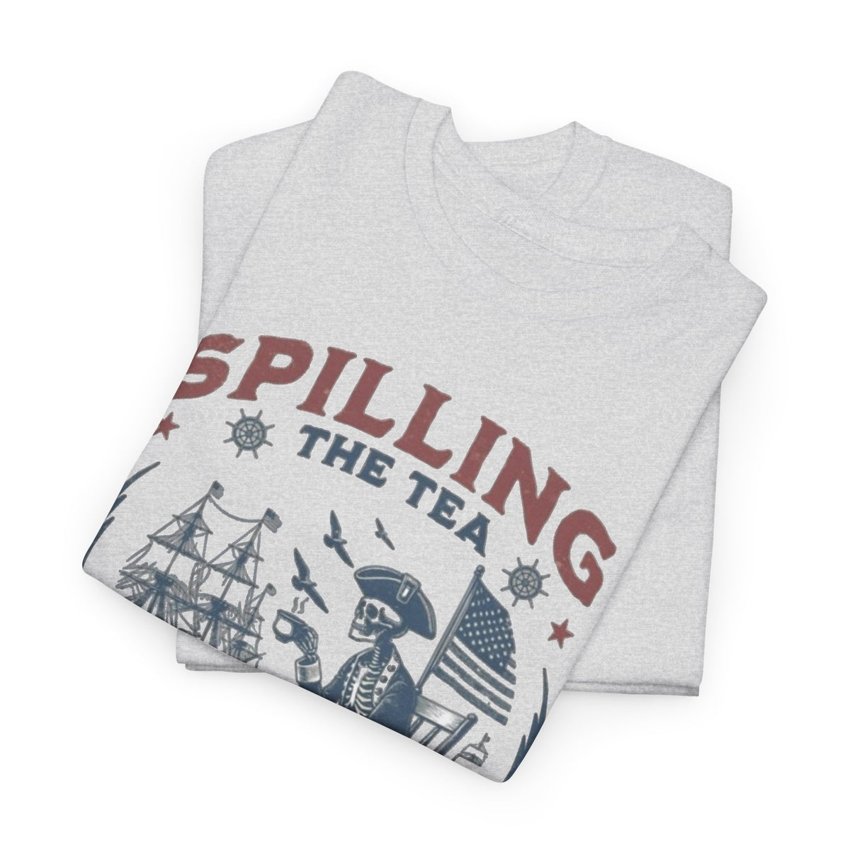 American Tea Boston Party Graphic T Shirt Men's Heavy Cotton Tee