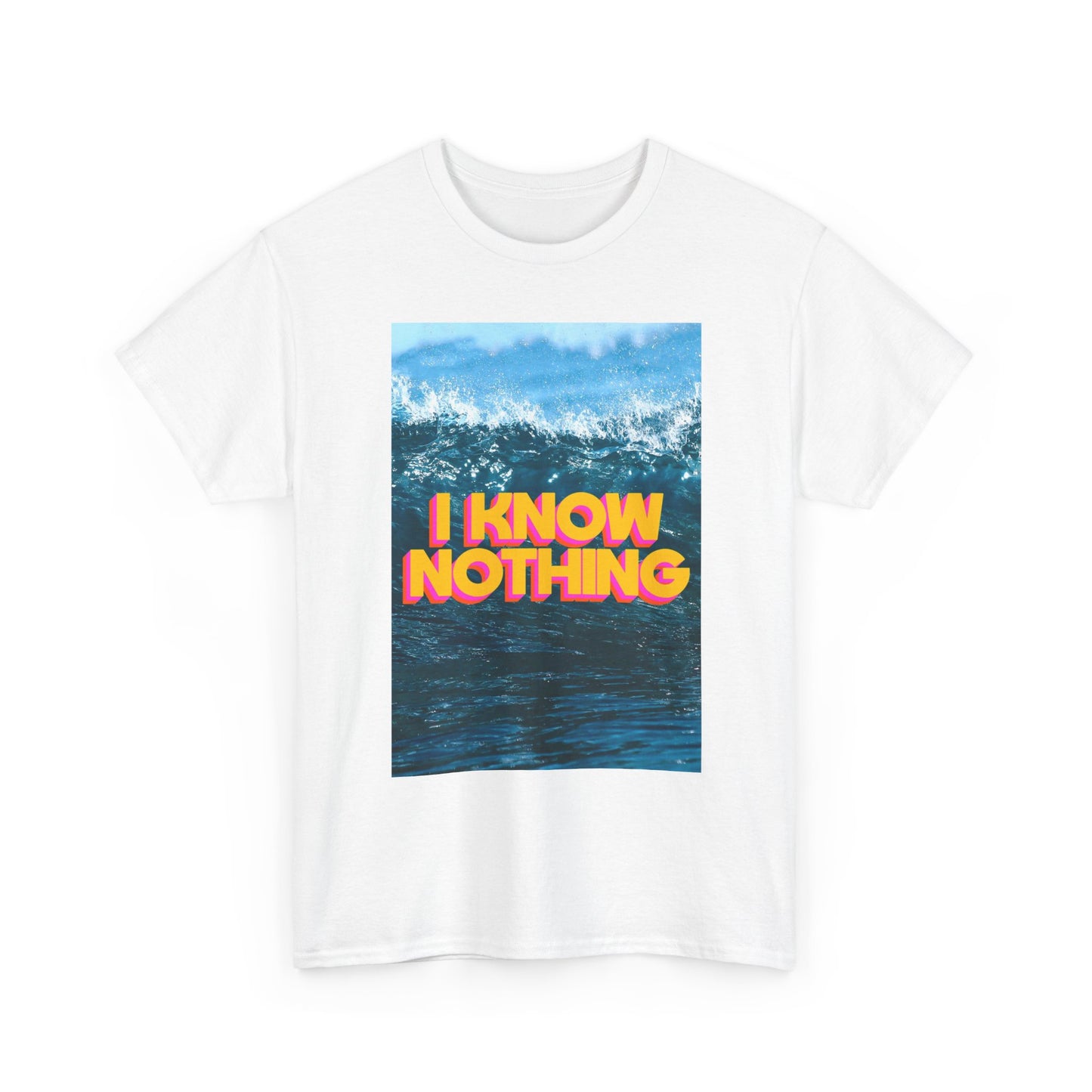 I Know Nothing Beach Surfing Graphic T Shirt Unisex Cotton Tee - New Gift - Tee