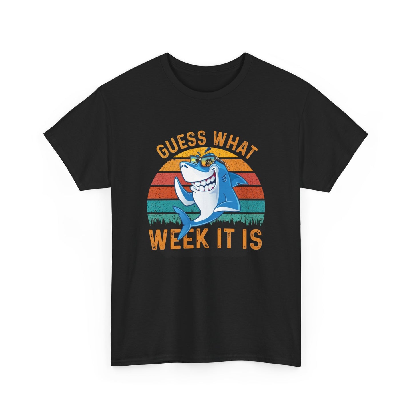 Funny Shark Week Graphic T-Shirt Comfy Cotton Tee Brand NEW