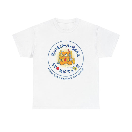 Build A Bear Tshirt Vintage Vermont Merch Logo Toys Retro Unisex Heavy Cotton