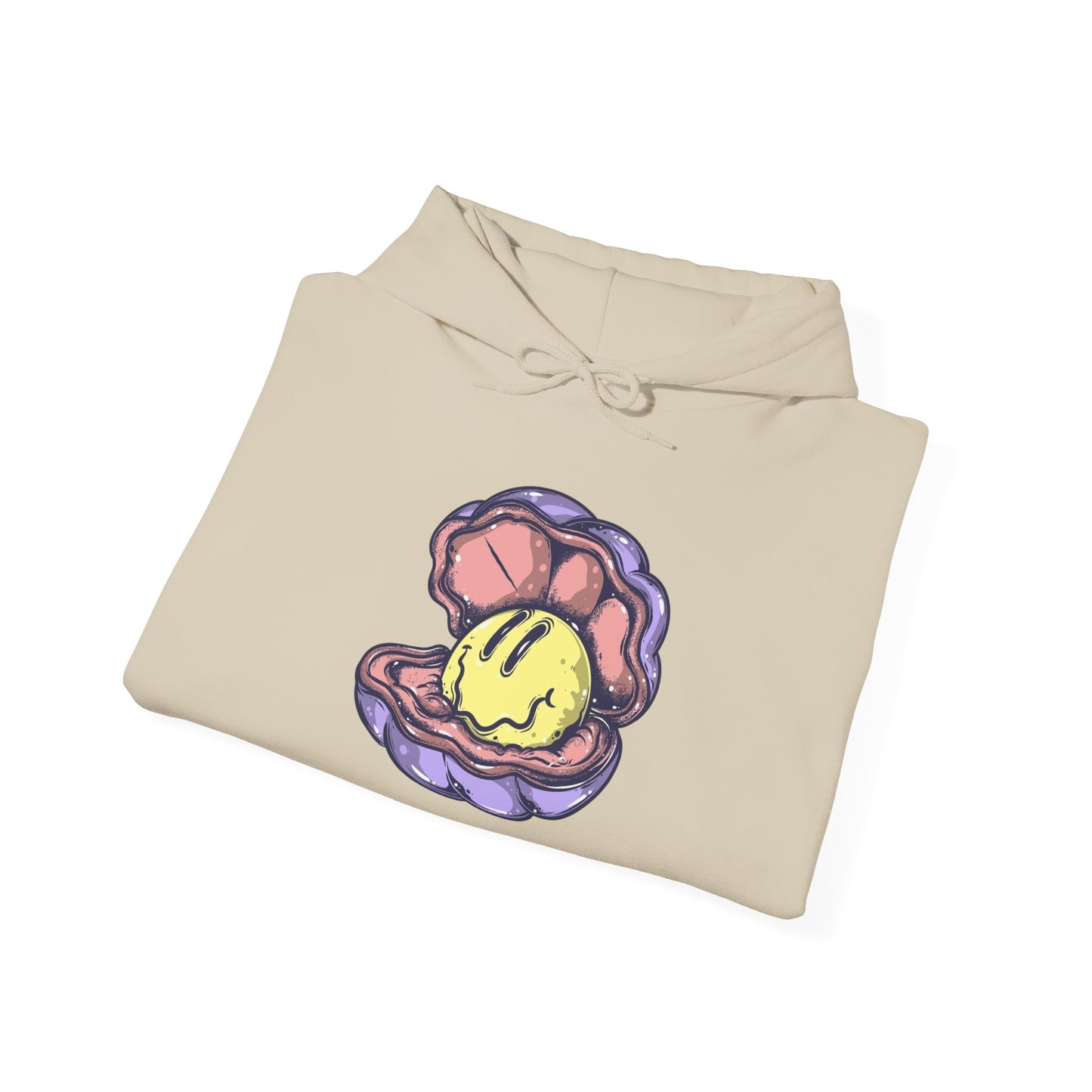 Happy Clam Graphic Hoodie Unisex Heavy Blend™ Hooded Sweatshirt
