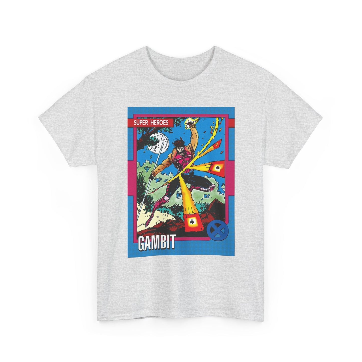 Gambit Superheros Graphic T Shirt Retro Gaming Vintage Unisex Heavy Cotton Tee