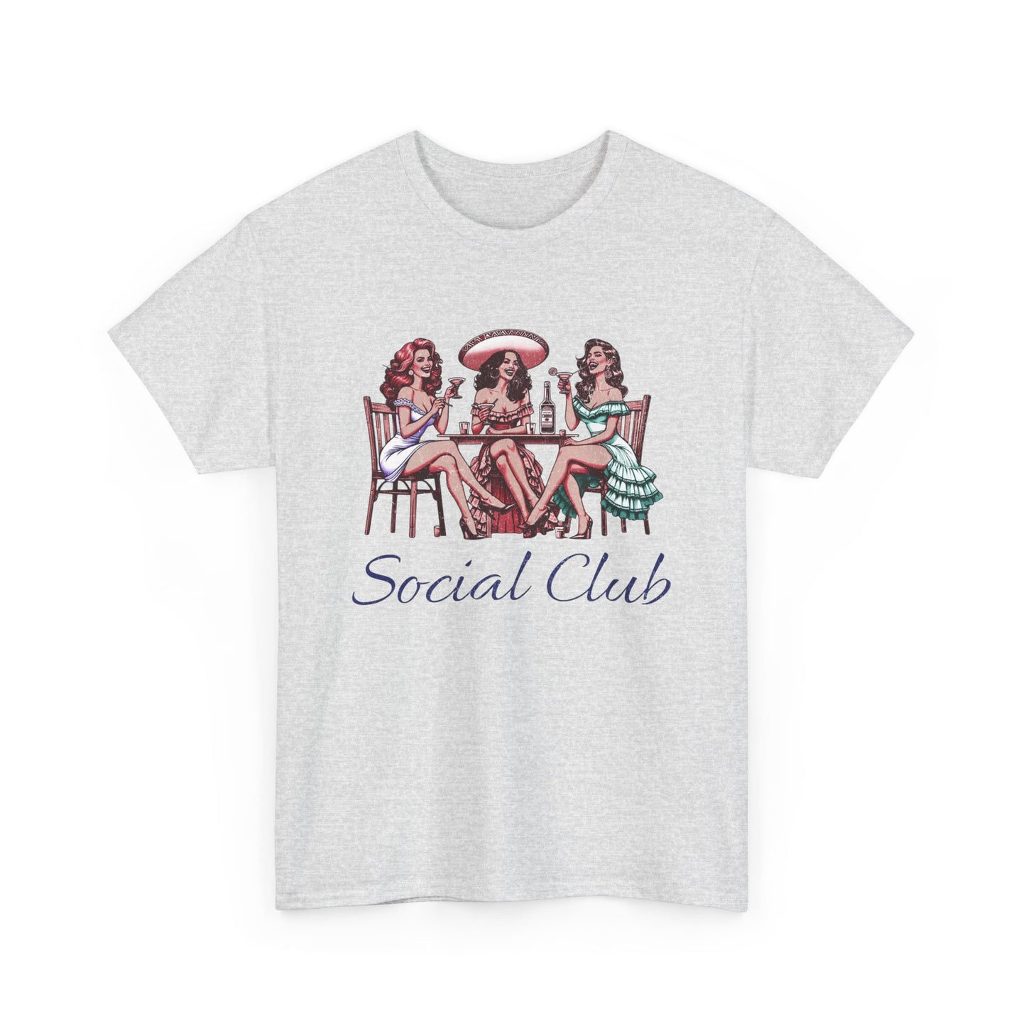 Social Drinking Club Graphic T Shirt Unisex Heavy Cotton Tee