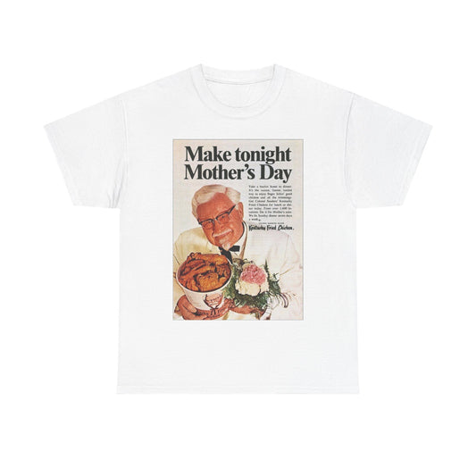 KFC T Shirt Retro Poster Nostalgia Chicken Funny Ads Unisex Heavy Cotton Tee
