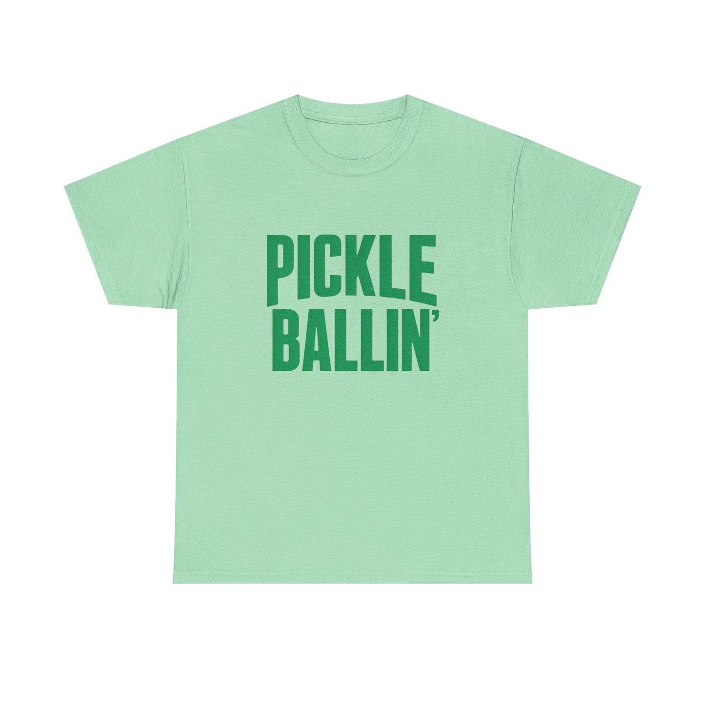 Pickle Ballin Retro Graphic T Shirt Heavy Cotton Tee