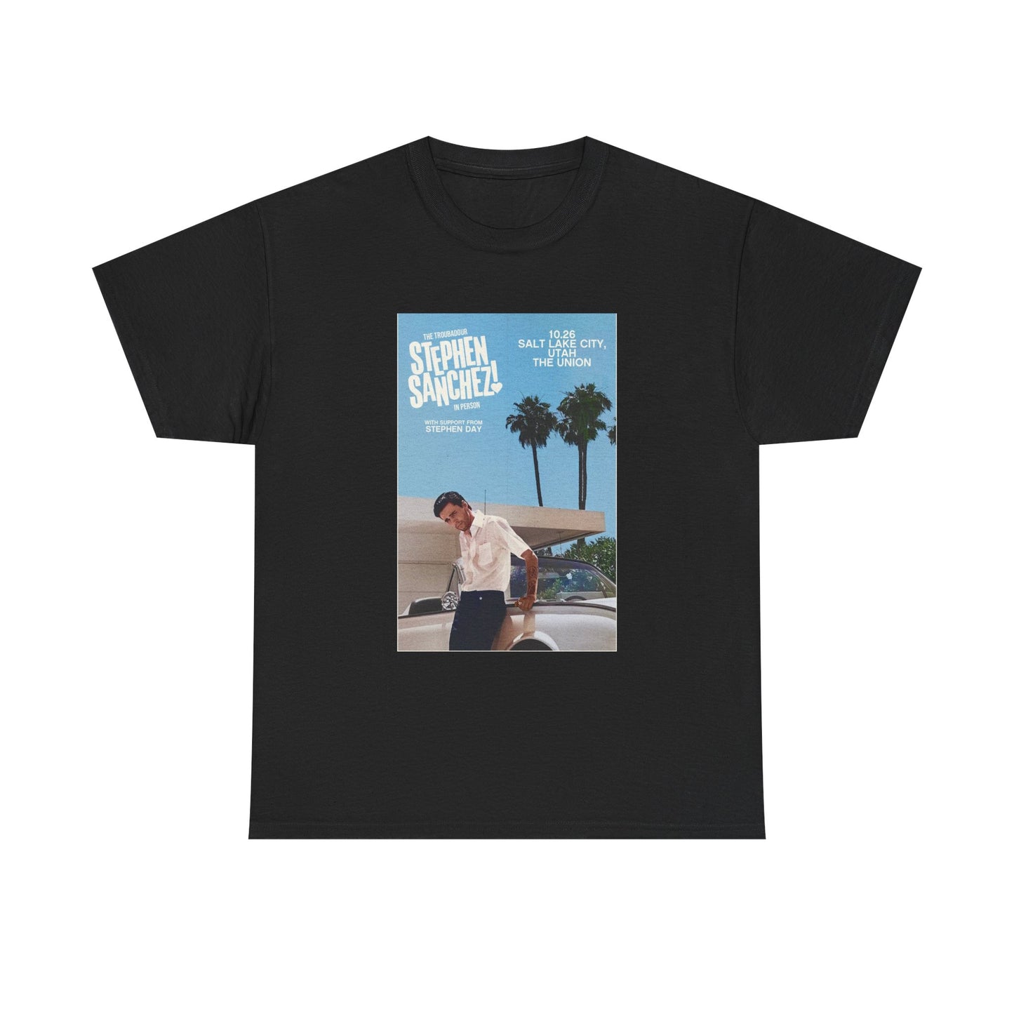 Stephen Sanchez Tshirt Pop Poster Music Nashville Unisex Heavy Cotton Tee