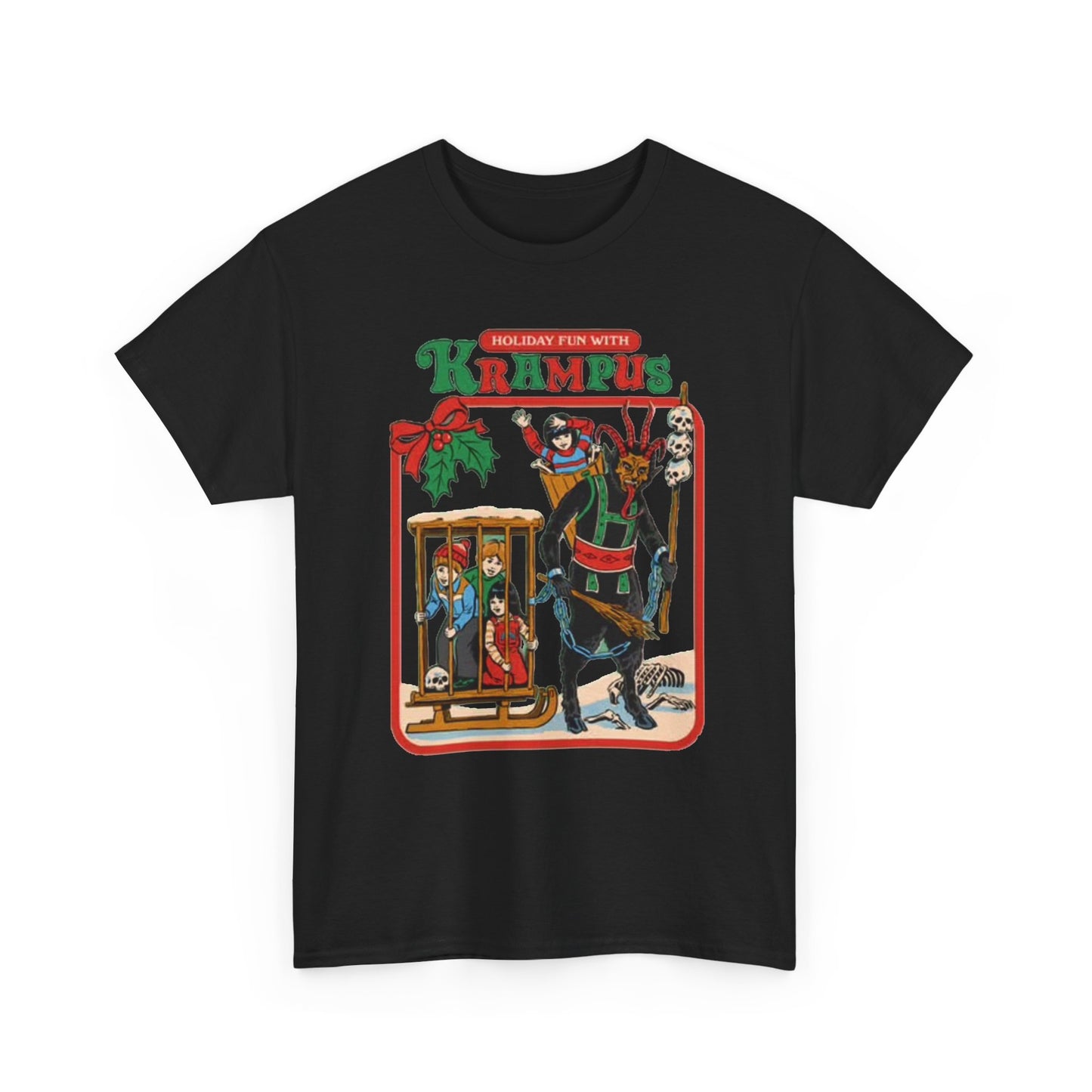 Holiday Fun With krampus Funny Graphic T Shirt Christmas Merry Unisex Holidays