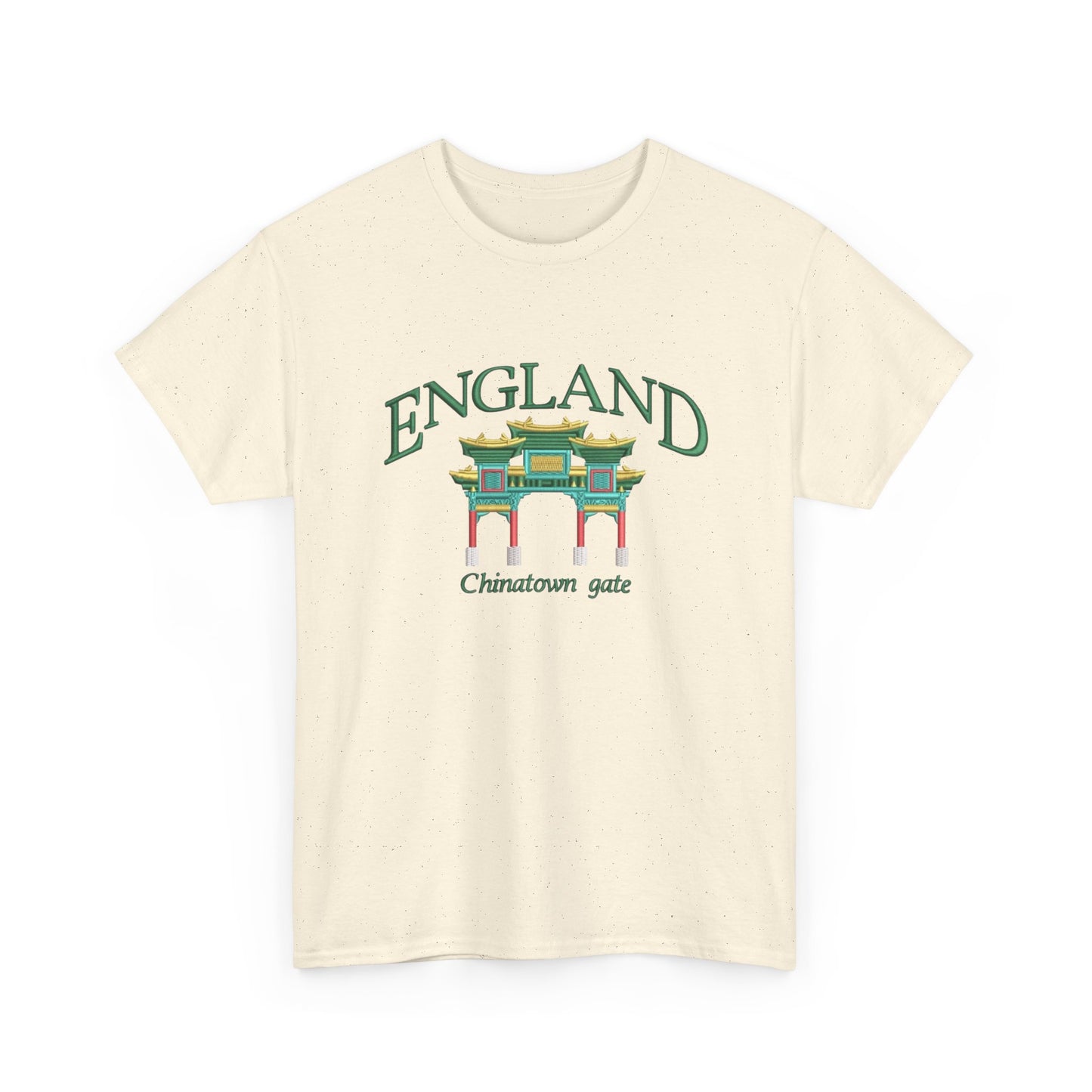 England China Town Gate Graphic T Shirt NEW Unisex Heavy Cotton Tee