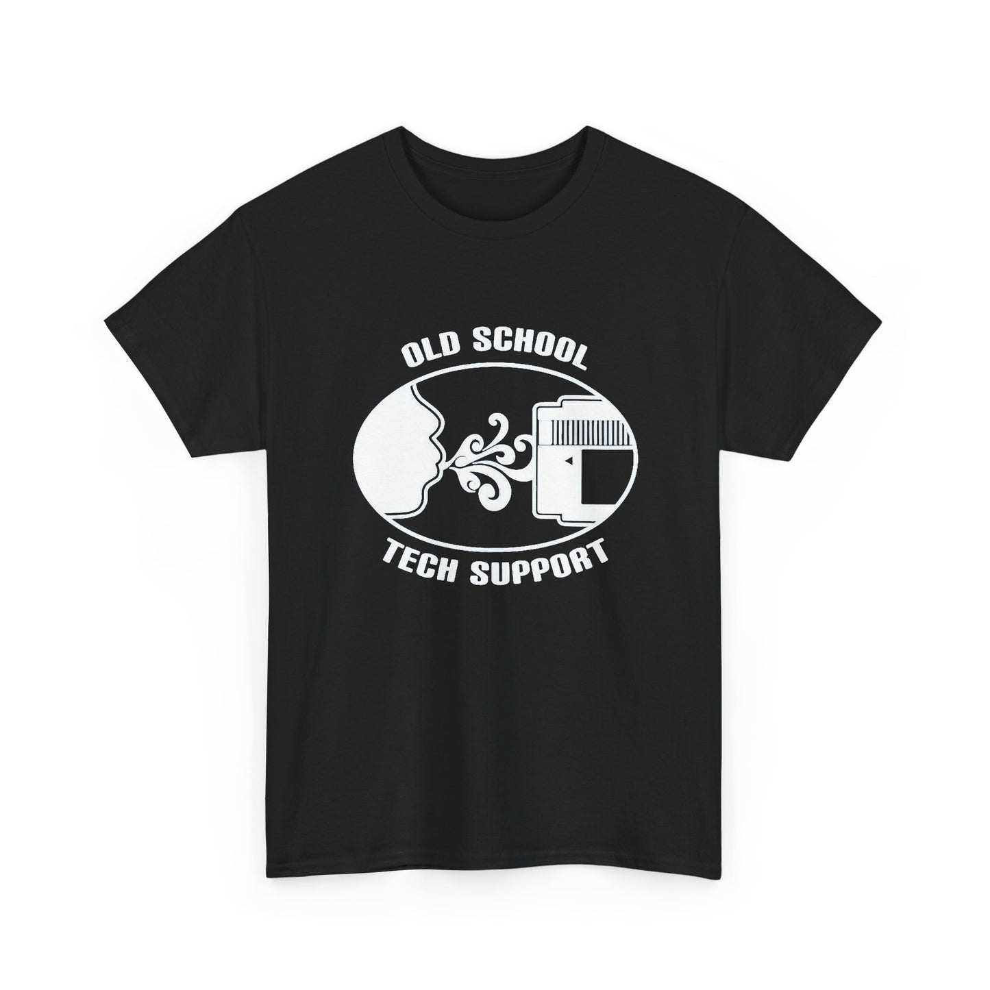 Old School Tech Support Graphic T Shirt NEW Adult Regular Sizing Tee