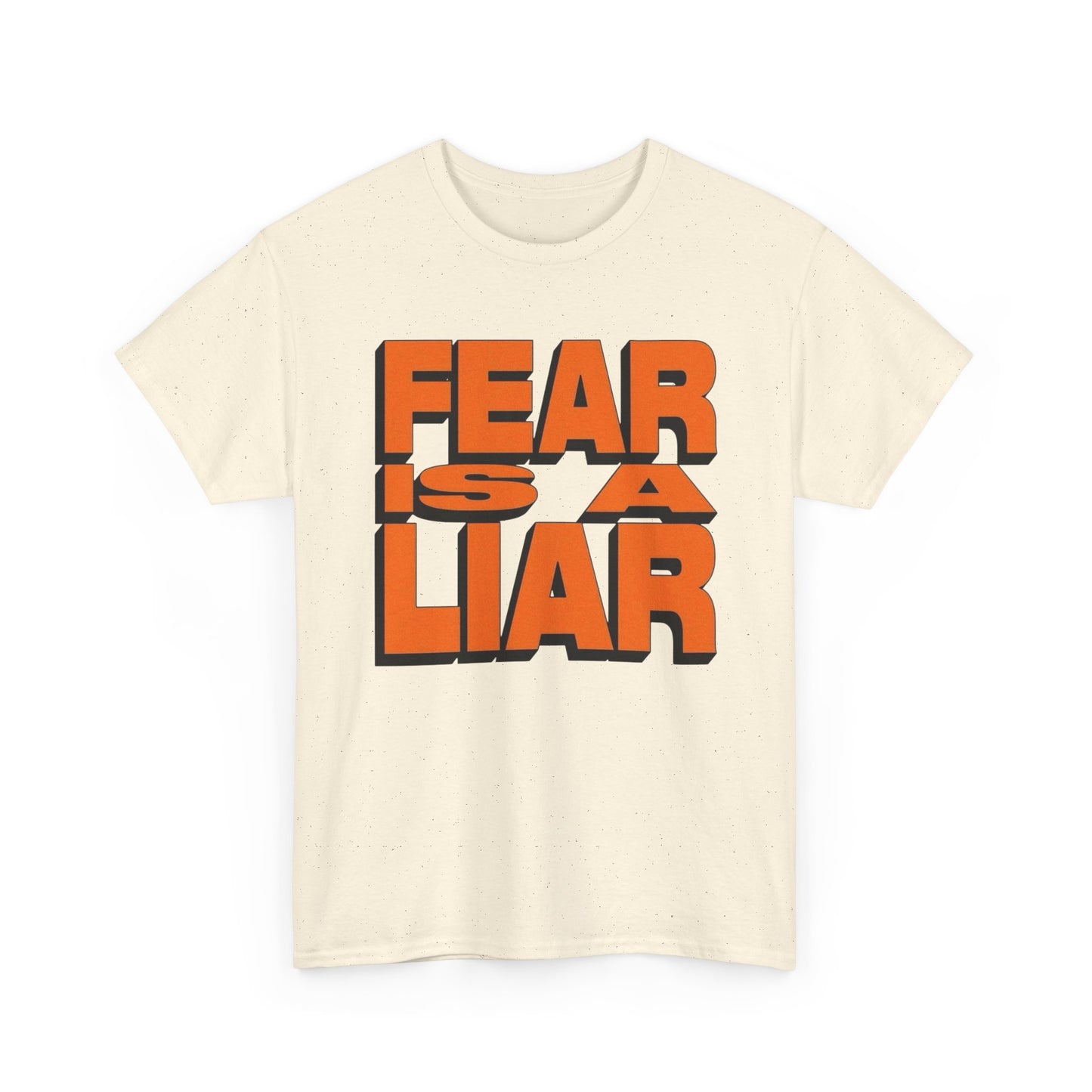 Fear Is A Liar Graphic T-Shirt Unisex Heavy Cotton Tee Gift
