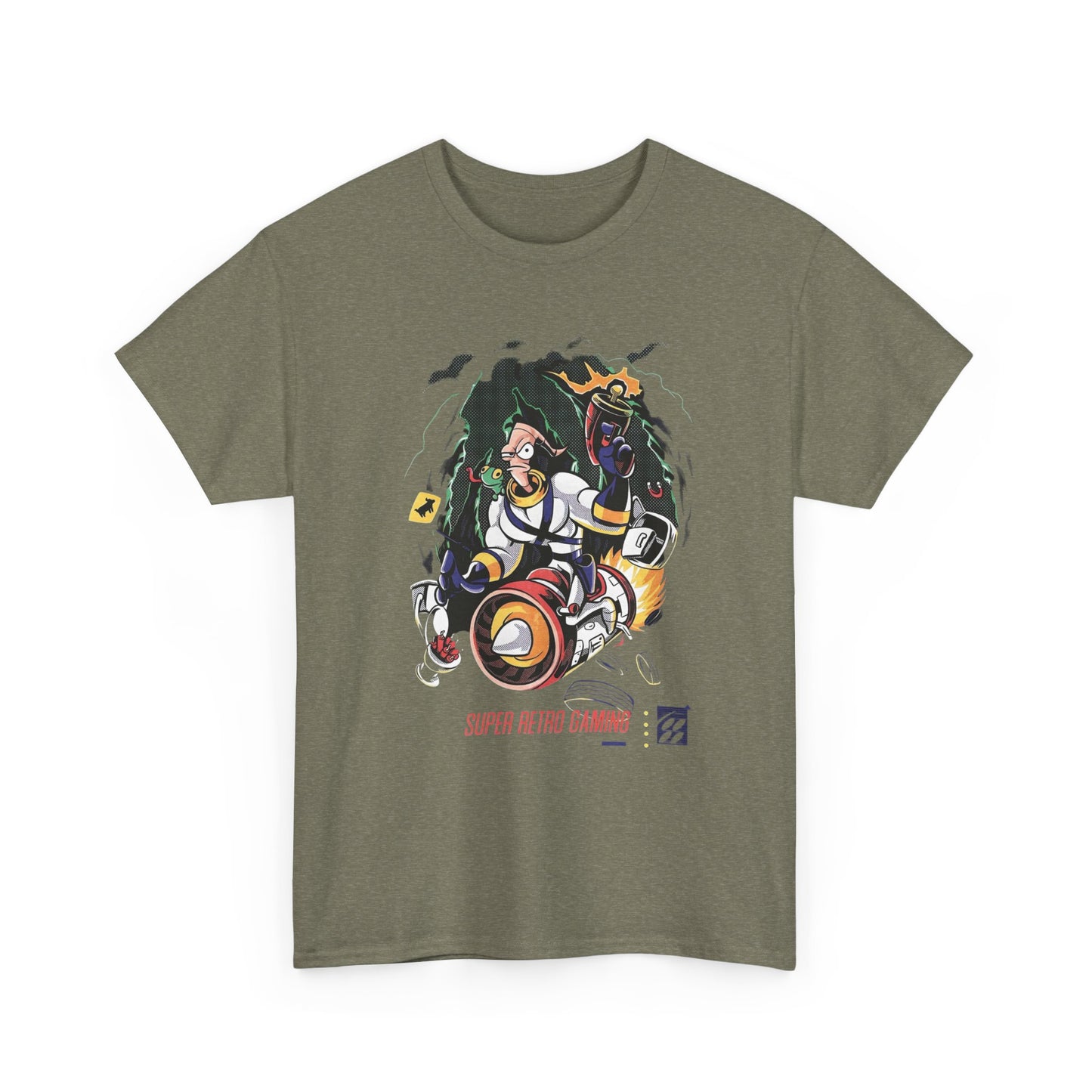 Earth Worm Jim Vintage Gaming Retro Graphic T Shirt NEW Unisex Heavy Cotton Tee