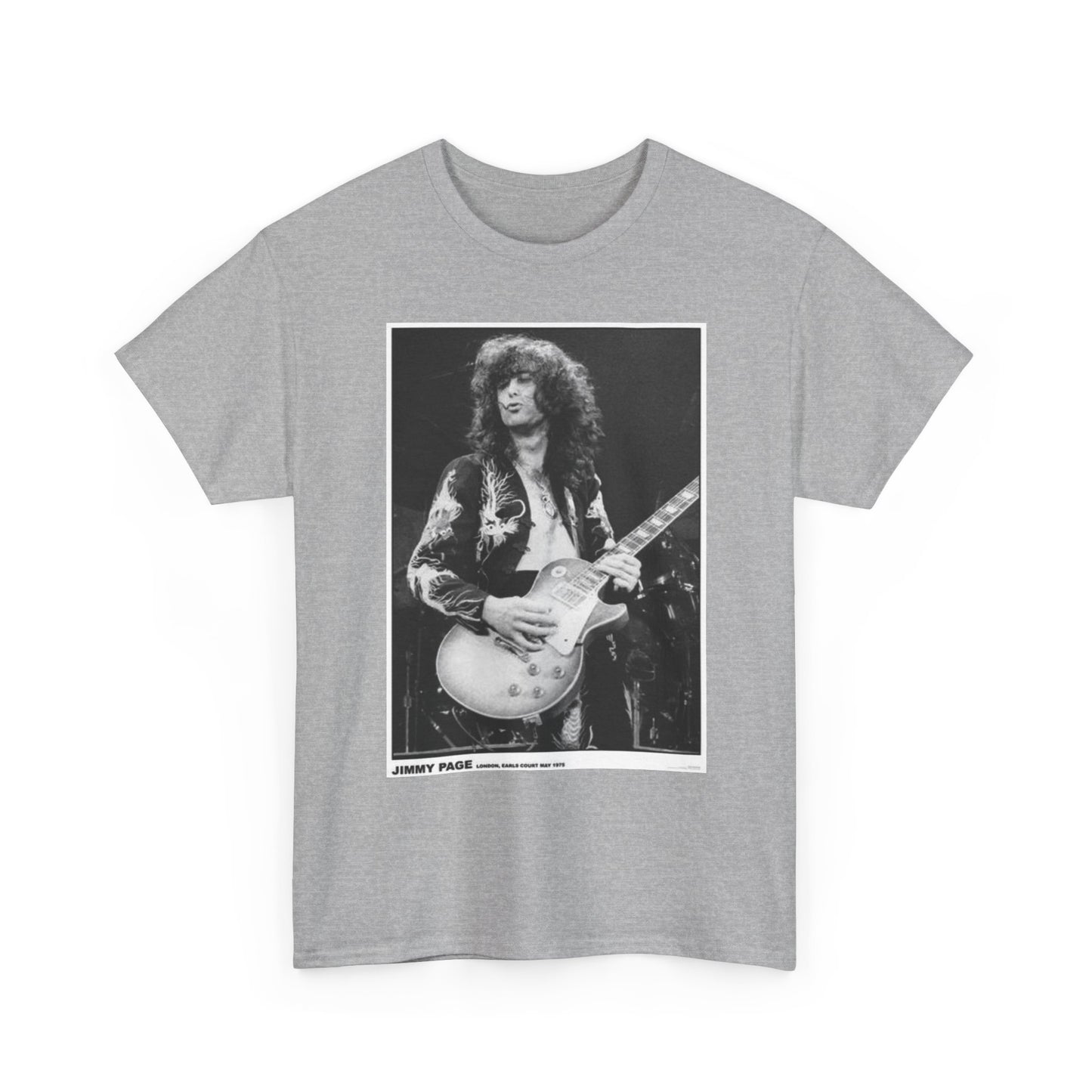 Jimmy Page Graphic T Shirt Vintage Unisex Heavy Cotton Tee