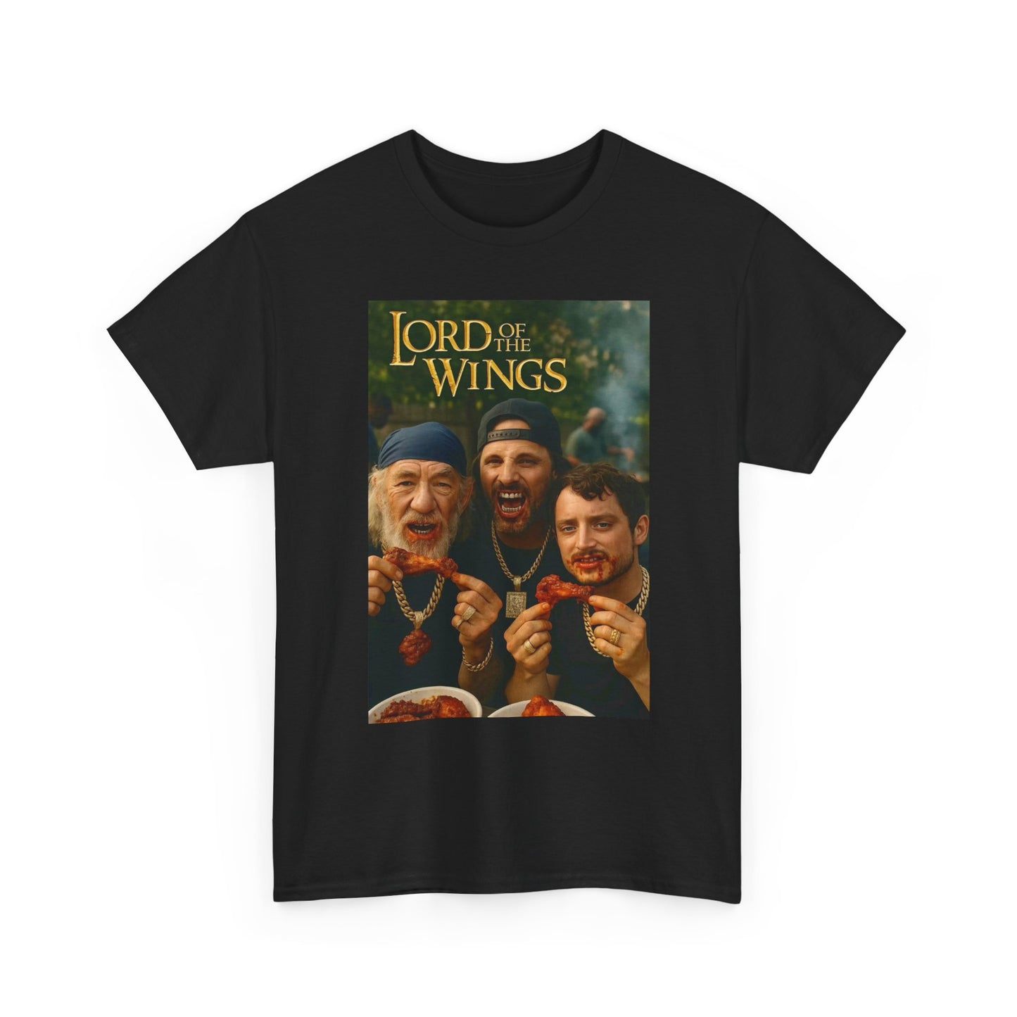 Lord Of The Wings Funny Graphic T Shirt NEW Unisex Heavy Cotton Tee