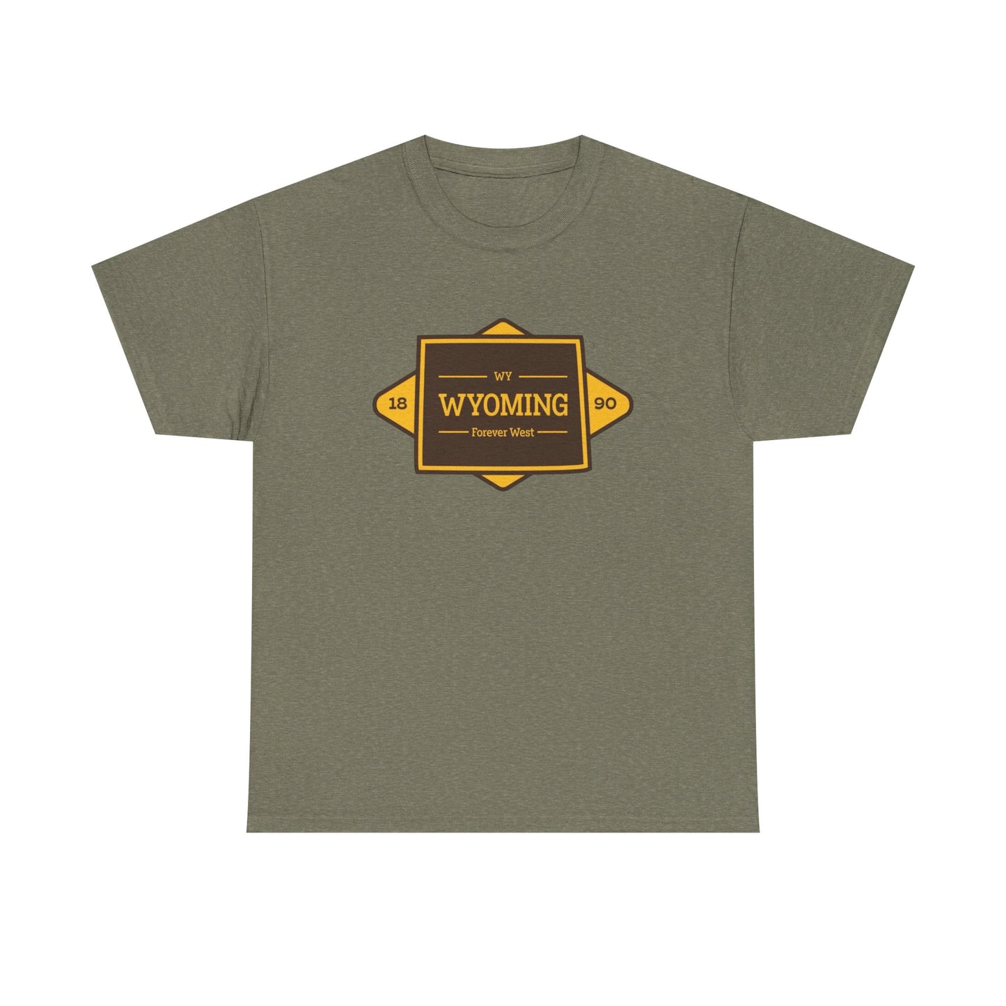 Wyoming Graphic T Shirt ADULT NEW Unisex Heavy Cotton Tee