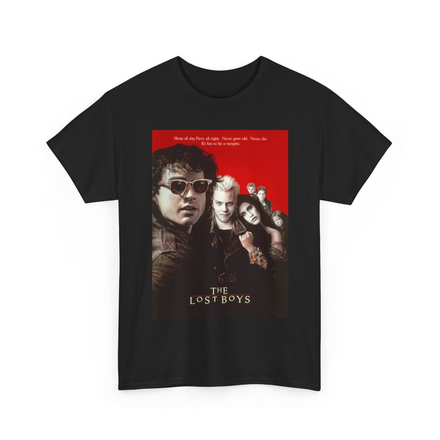The lost Boys Tshirt Vintage Movie Poster Retro Graphic Unisex Heavy Cotton Tee