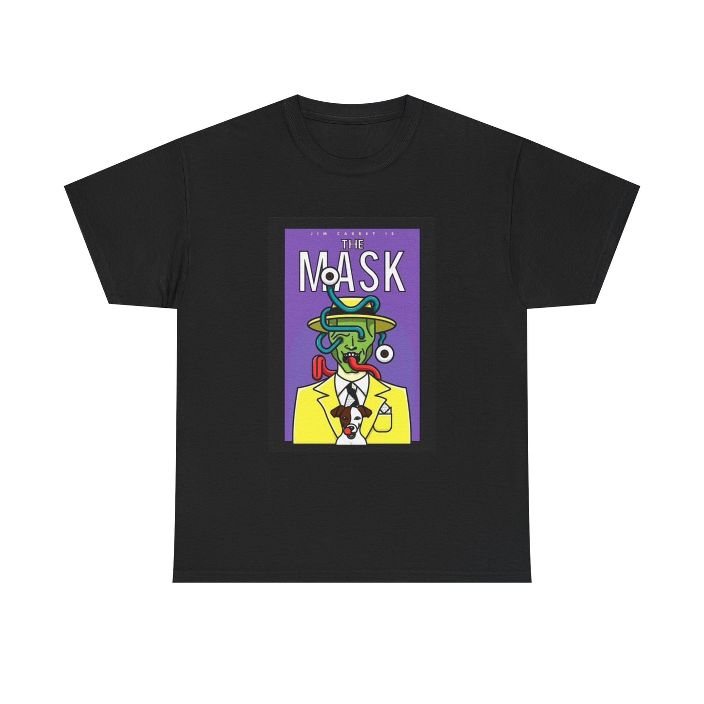 The Mask Shirt Jim Carrey Movie Poster Painting Unisex Heavy Cotton Tee